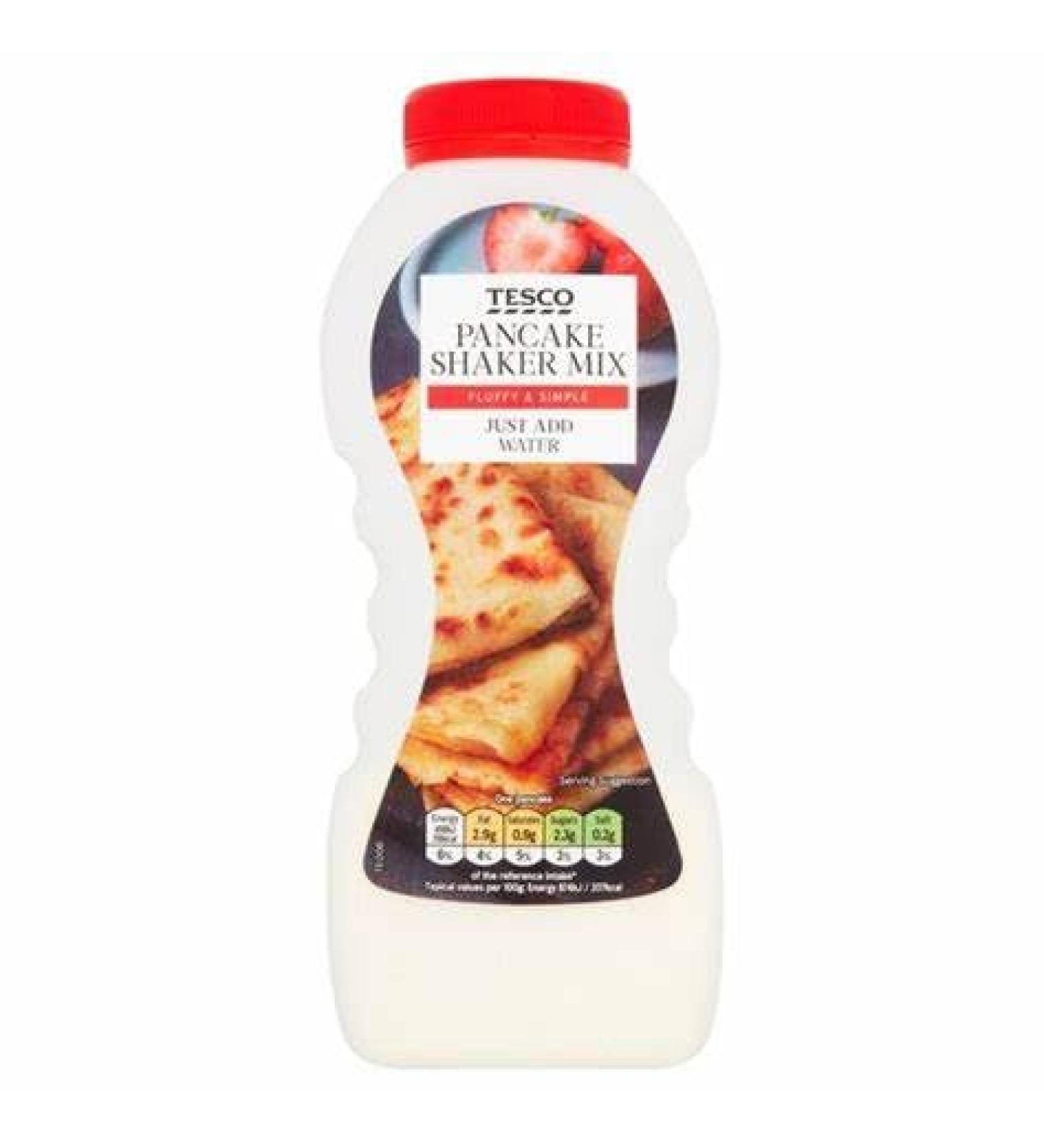 Tesco Pancake Shaker Traditional Mix (155G X 5) |fast and fluffy pancakes. | premium product | 1pack for 6 Servings |good helthy product | - Buy Online on GoSupps.com