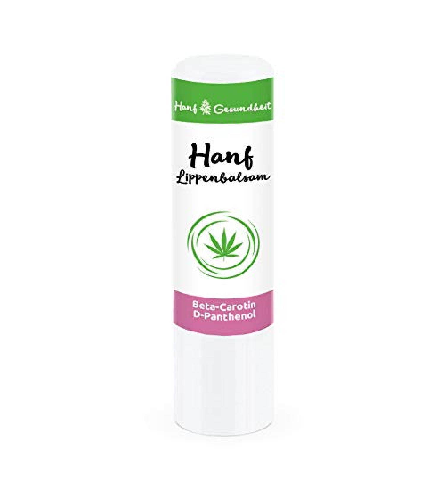 Hemp lip balm lip care-contains beta-carotene and D-Panthenol 4.8ml-with hemp oil and D-Panthenol beta-carotene for year-round use.
