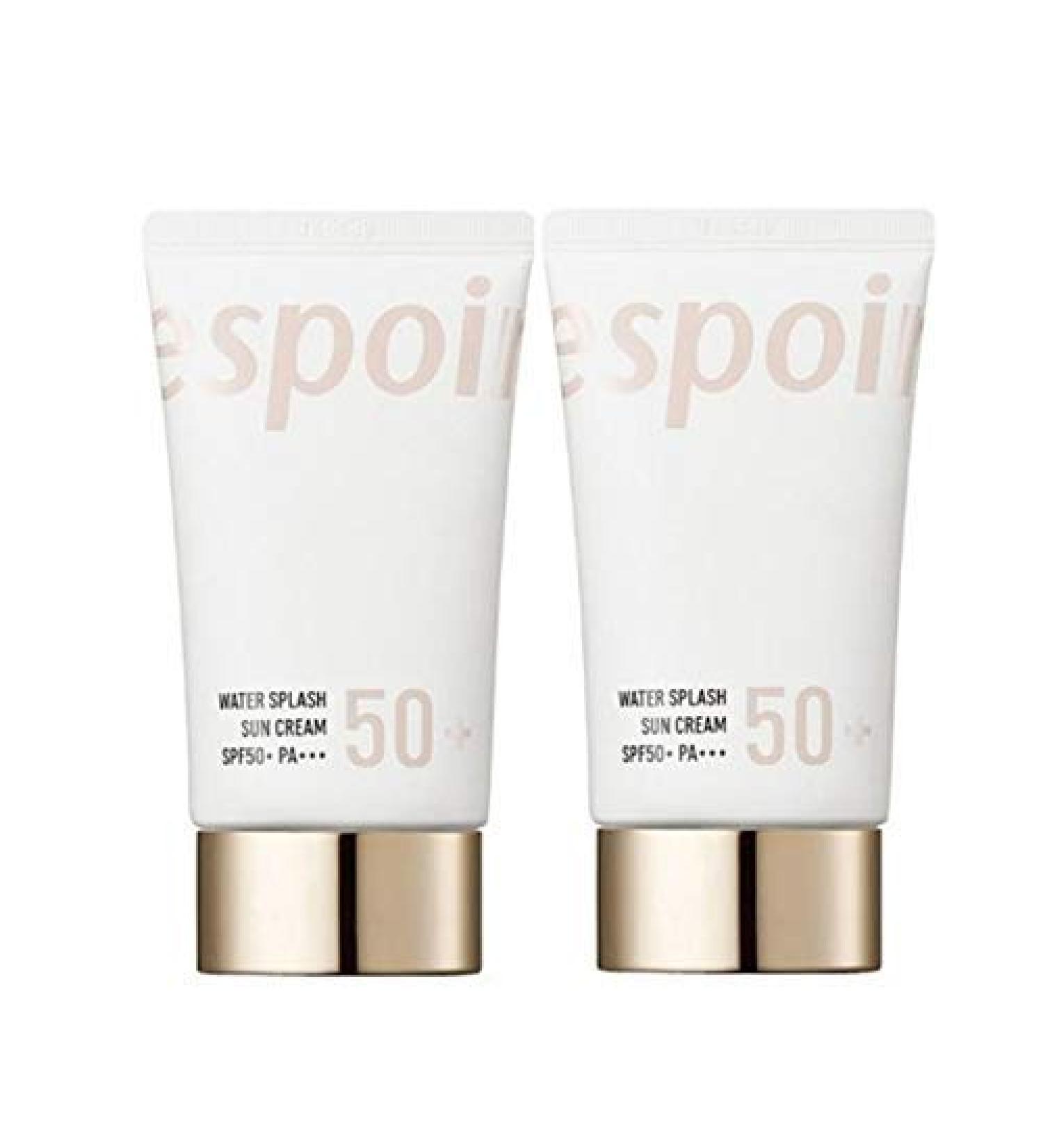 eSpoir Water Splash Sun Cream 60ml SPF50+PA+++ 2019 NEW - Buy 1 Get 1 Free! - Buy Online on GoSupps.com