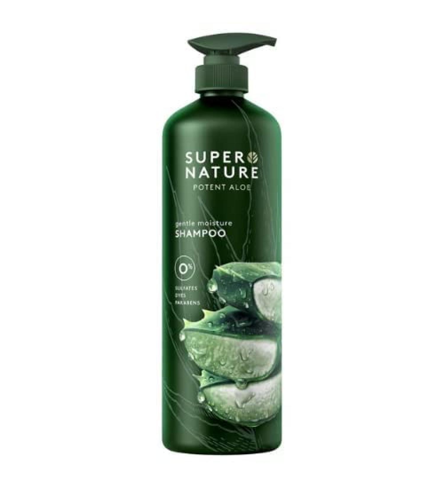Super Nature Potent Aloe Gentle Moisture Shampoo 30 fl oz - Hydrating Formula, 1 Count - Buy Online on GoSupps.com