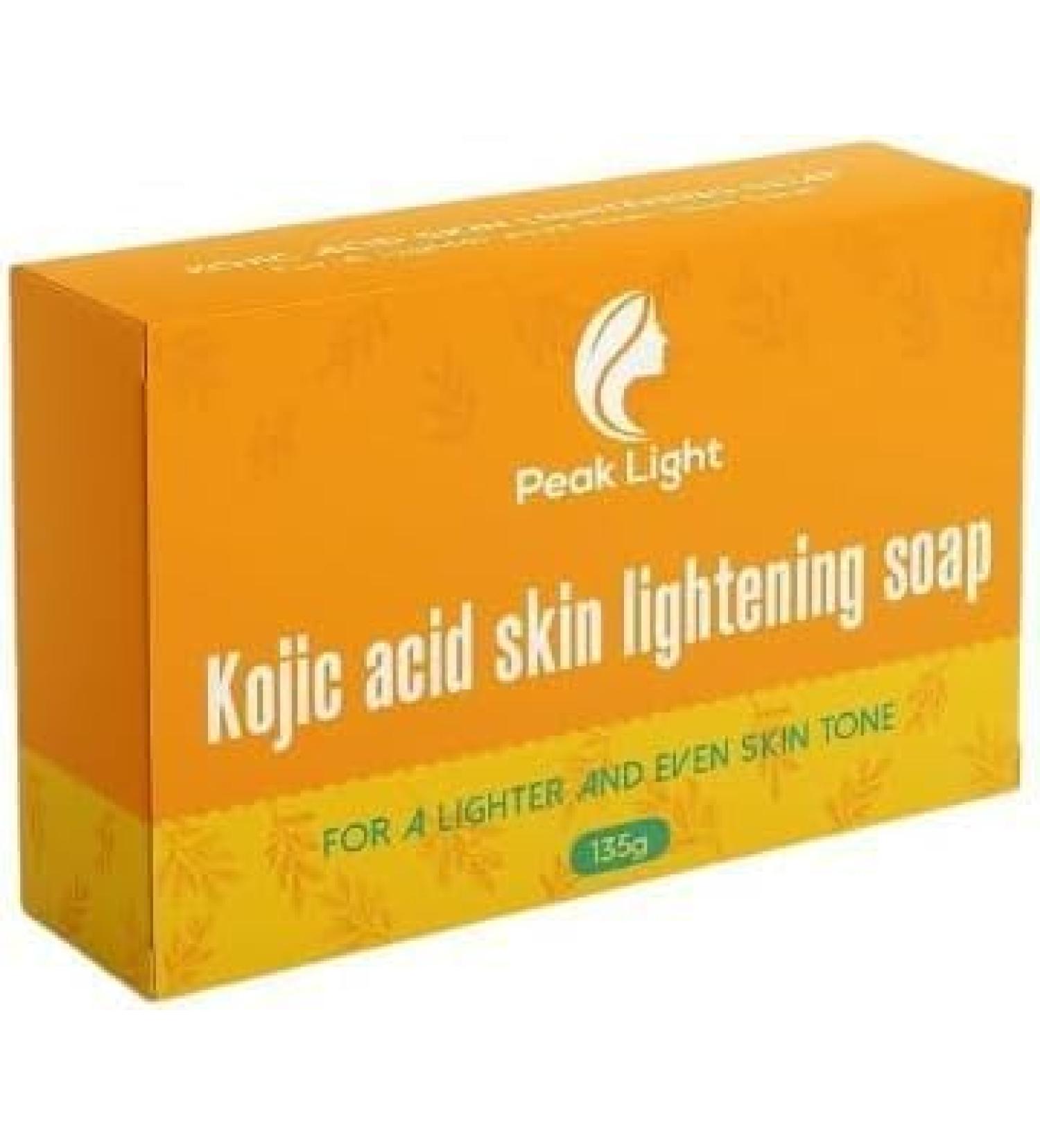 135g Peak Light Kojic Acid Skin Lightning Soap - Targets Dark Spots & Uneven Skin Tone | Acne Healing & Scar Reduction - Buy Online on GoSupps.com