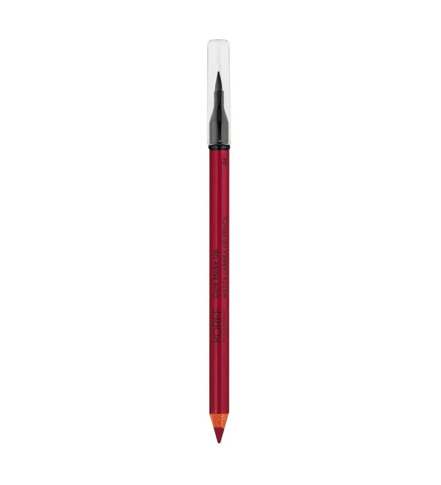Korff Wooden Lip Liner Pencil Soft and Smooth Texture 03 1.08g Pack