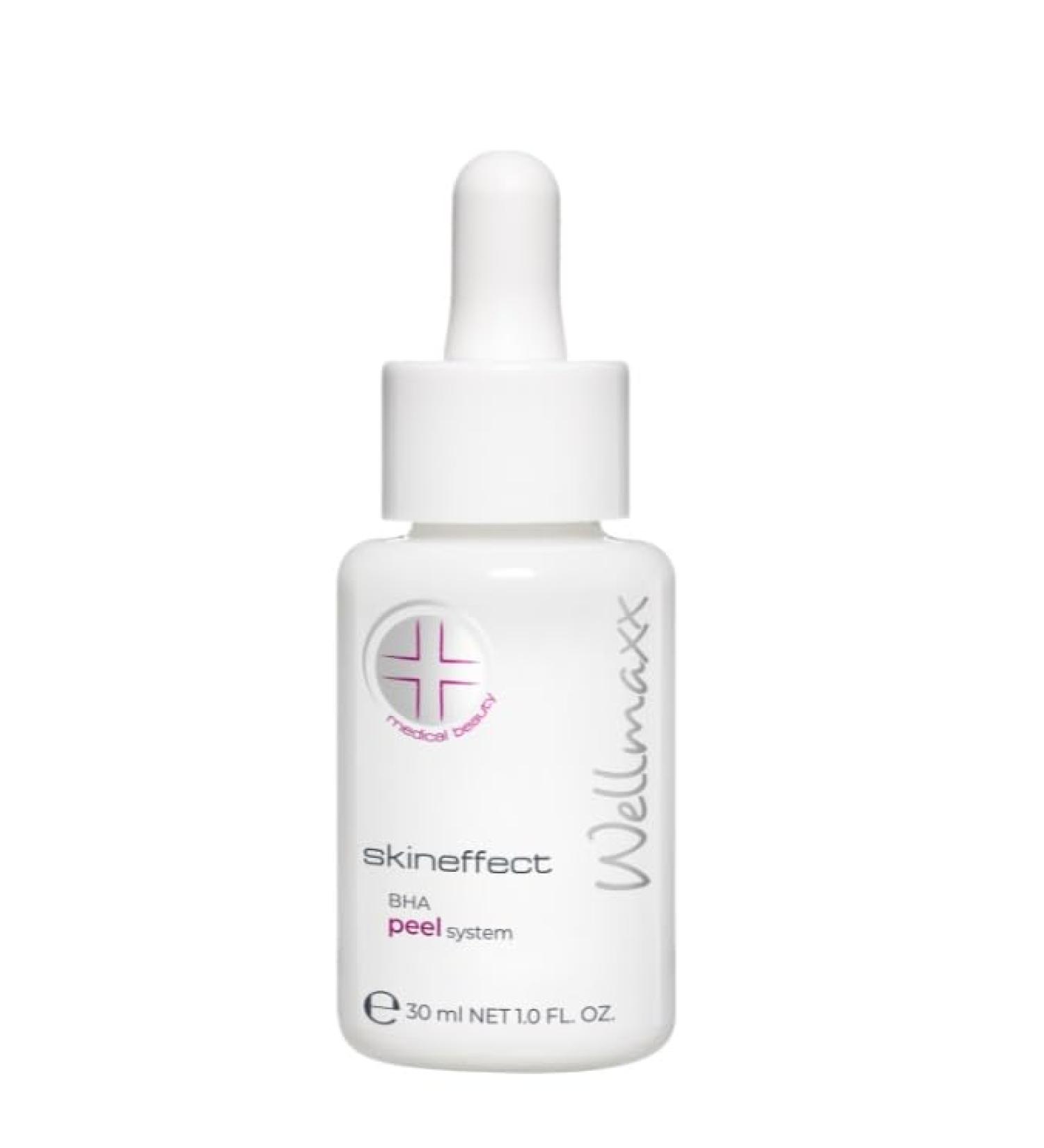 Wellmaxx Skineffect BHA Peeling gentle peeling with salicylic acid for deep cleansing radiant skin & gentle cell renewal 30 ml without perfume - Buy Online on GoSupps.com