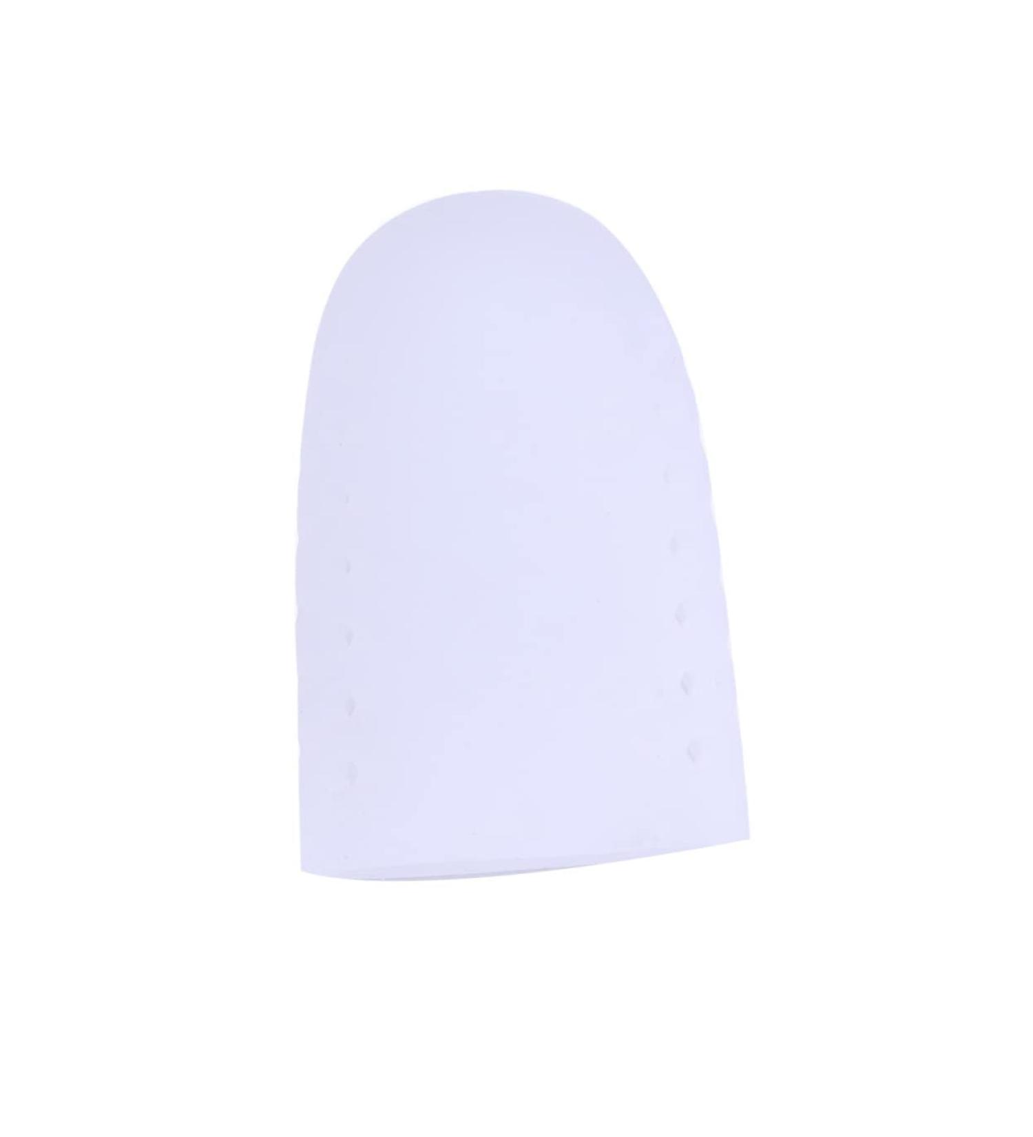 Healvian High Heel Protectors 2 Pairs - Silicone Gel Toe Caps for Big Toe Protection - Breathable Toe Covers to Reduce Friction - Size 2, White - Buy Online on GoSupps.com