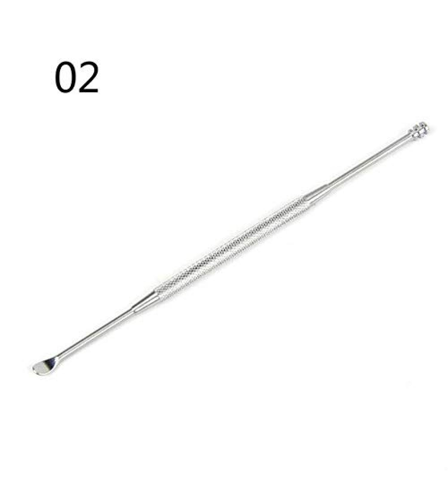 1PCS Ear Wax Pickers Stainless Steel Ear Picks Wax Removal Curette Remover Cleaner Ear Care Tool Earpick Facial Beauty Tools - (Color: 02) - Buy Online on GoSupps.com