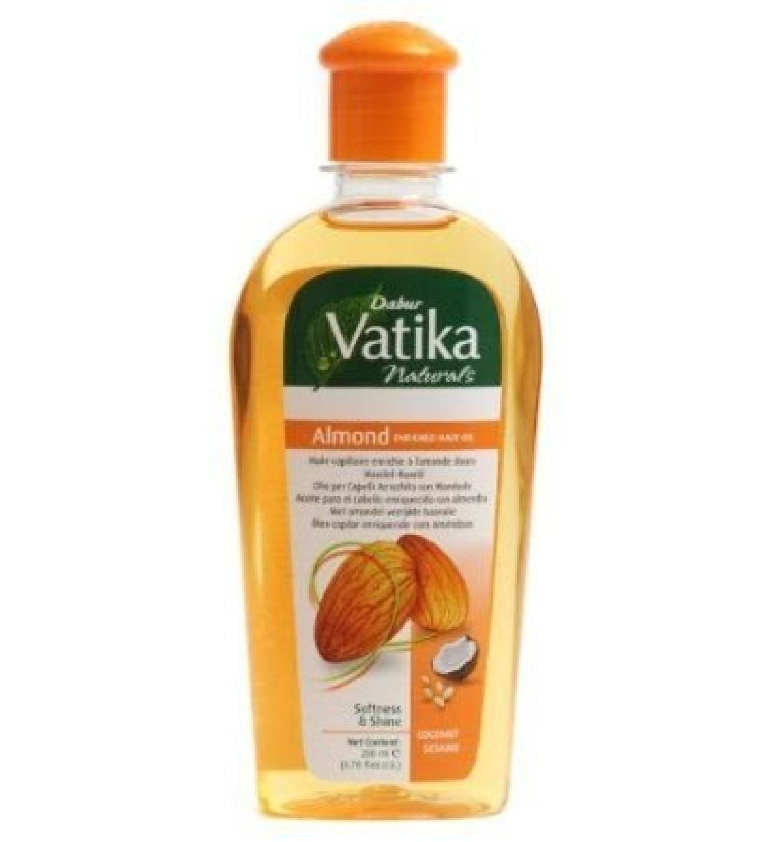 Vatika Naturals Vatika 3 x 200ml Almond Enriched Hair Oil