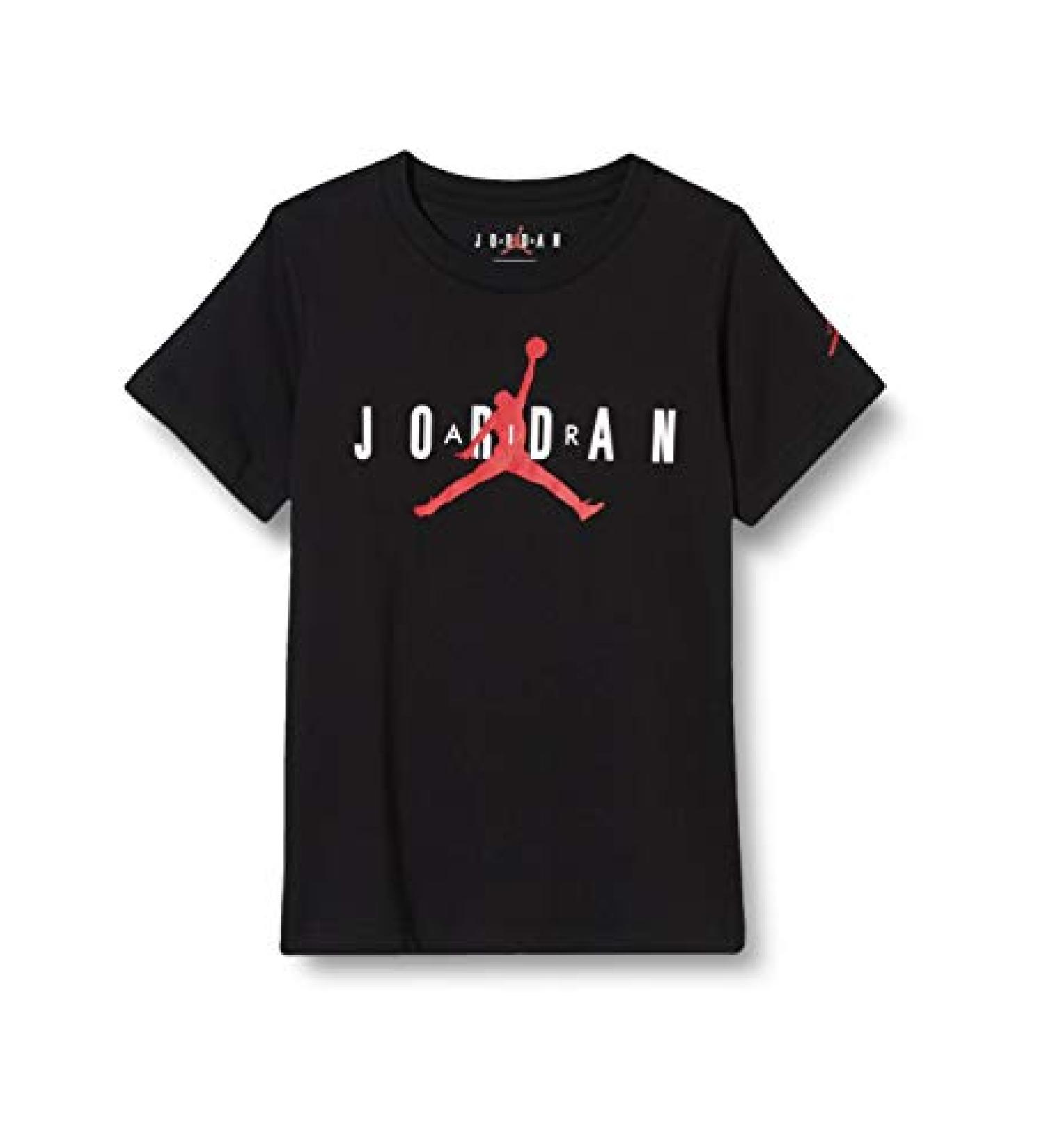 Nike Jordan Logo Black/Red T-Shirt (Big Kids) | X-Large Size - Buy Online on GoSupps.com