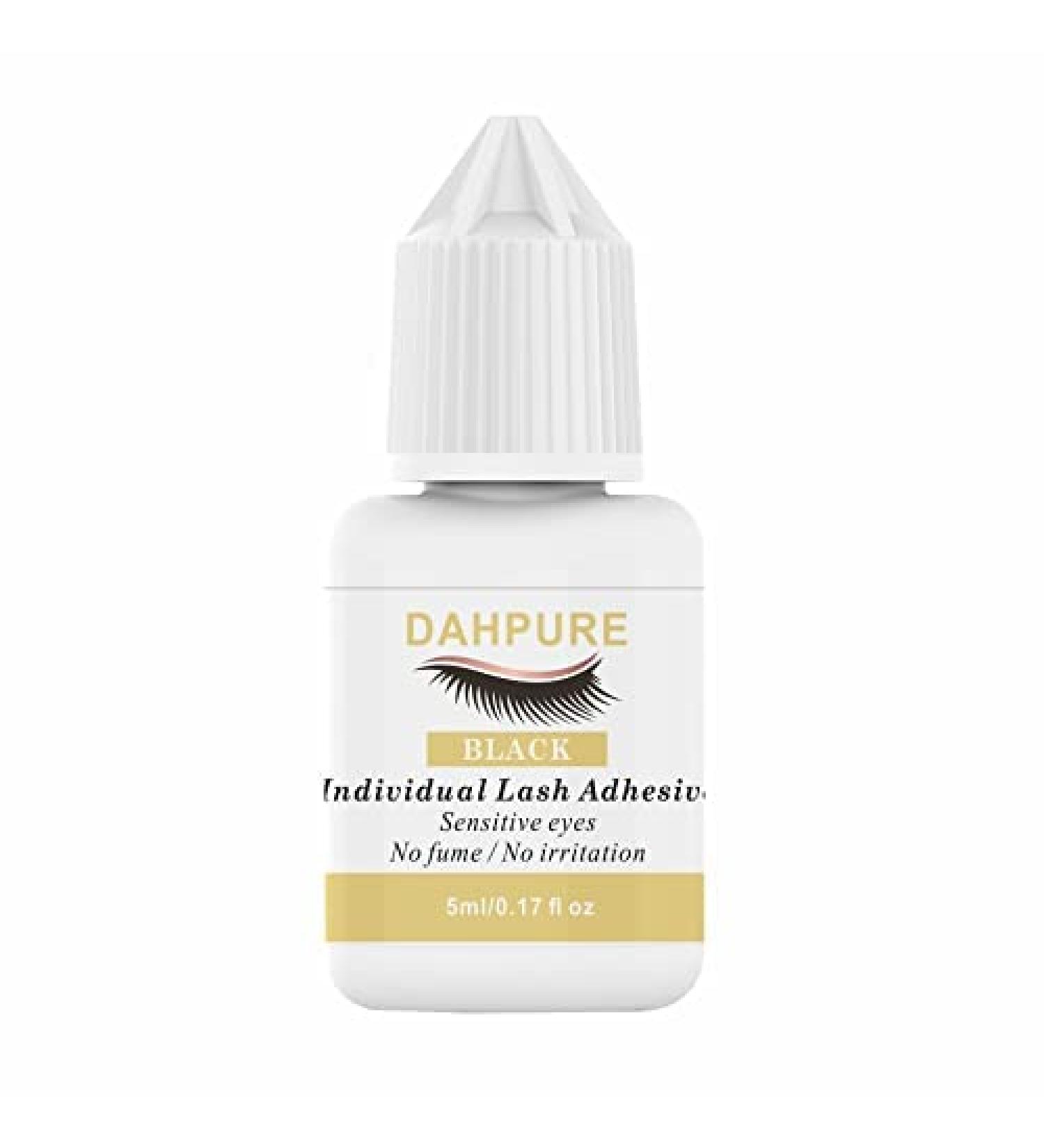 DAHPURE Individual Lash Glue | Last 2 Weeks | Sensitive Eyes | 5ml Black Waterproof Latex-Free | No Fume - Buy Online on GoSupps.com