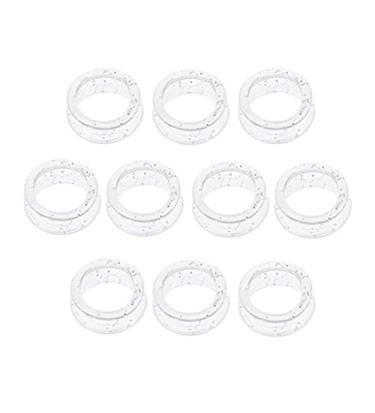 Jojomis Soft Rubber Scissors Finger Rings Grips - 20pcs White for Salon Hairdressing - International Shipping Available - Buy Online on GoSupps.com