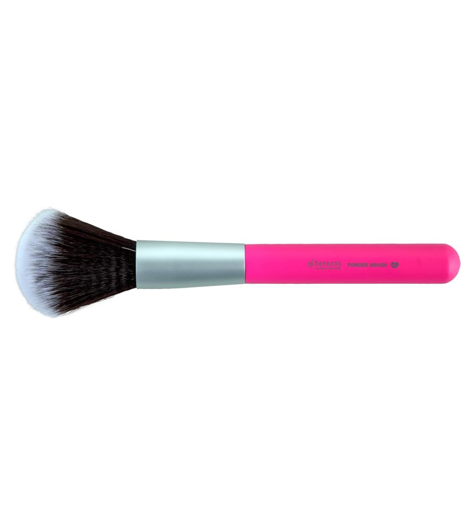 benecos - natural beauty powder brush - vegan - suitable for people allergic to animal hair 1 x 1 pc