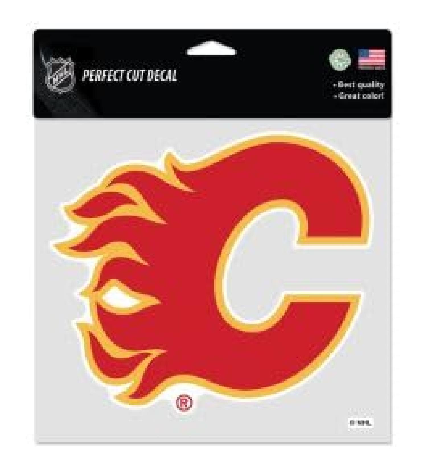 Wincraft NHL Aufkleber mit perfekt geschnittenem Farbton Calgary Flames 8" x 8"