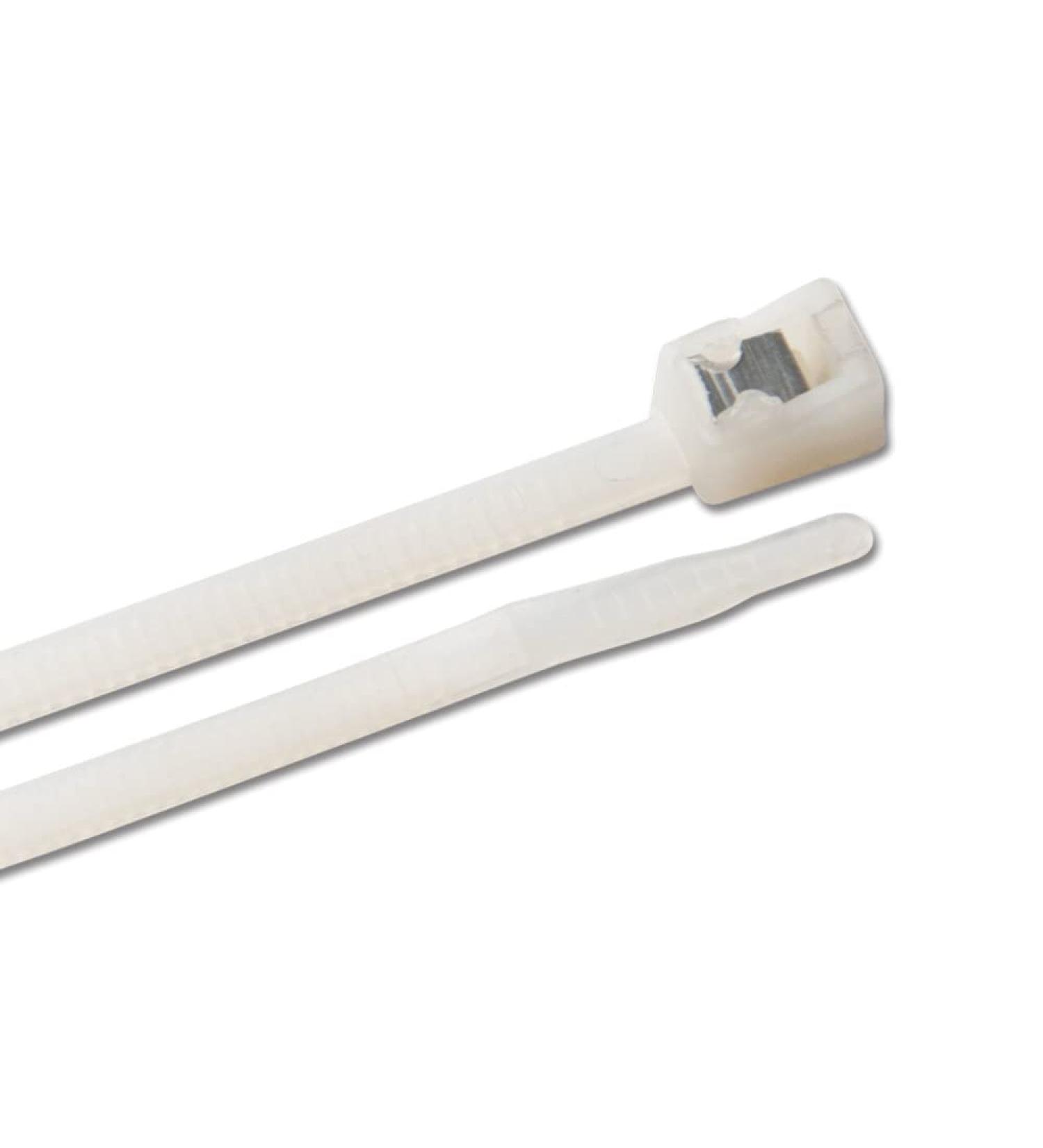 Ancor Marine Grade Cable Ties Self Cutting White 6" -- 50 Pack