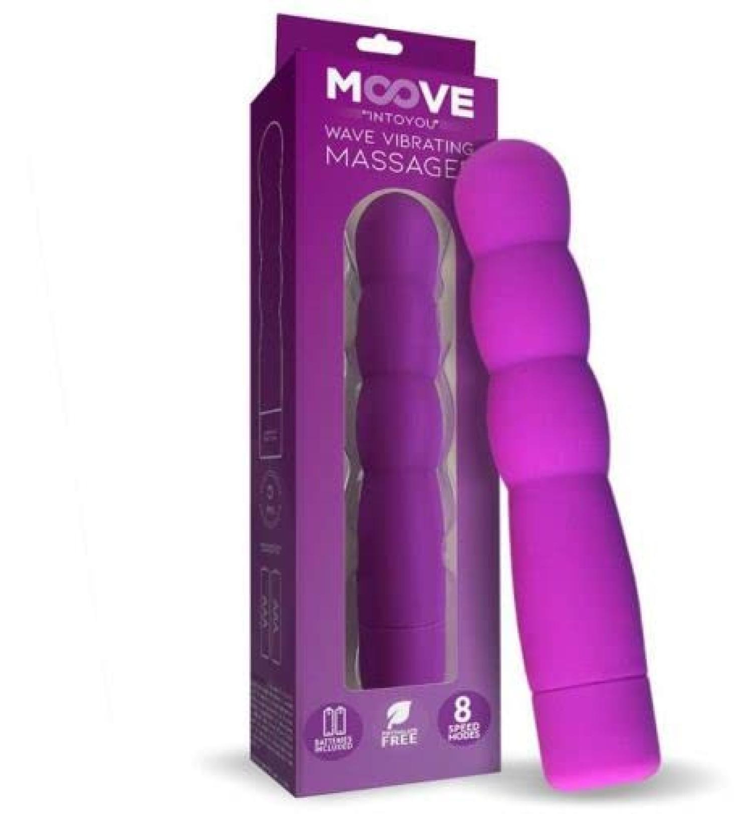 MOOVE Wave Massager 8 Functions Purple 200 g