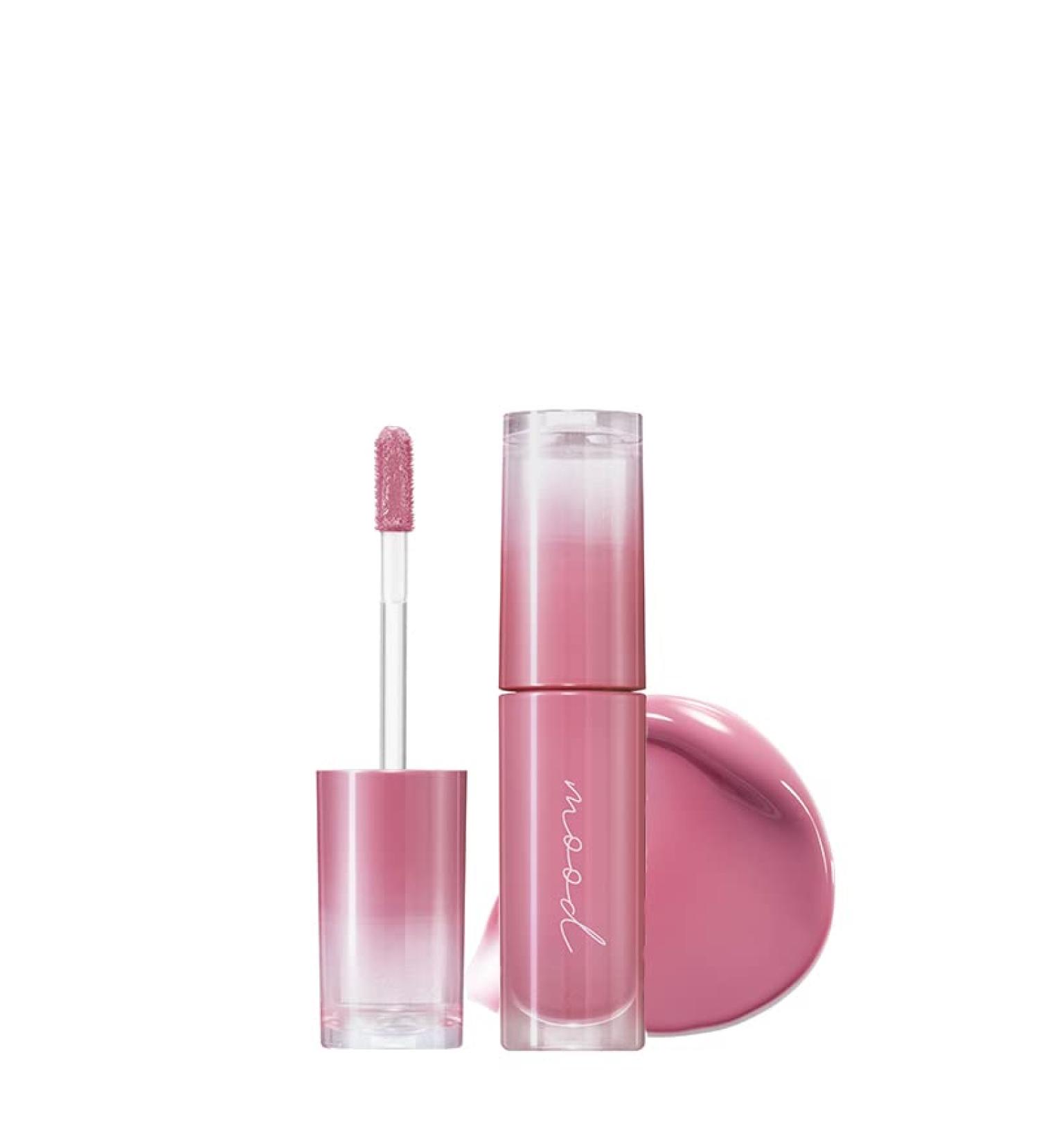 Peripera Ink Mood Glowy Tint  Lip-Plumping  Naturally Moisturizing  Lightweight  Glow-Boosting  Long-Lasting  Comfortable  Non-Sticky  Mask Friendly  No White Film (10 CAPTIVATING PINK)