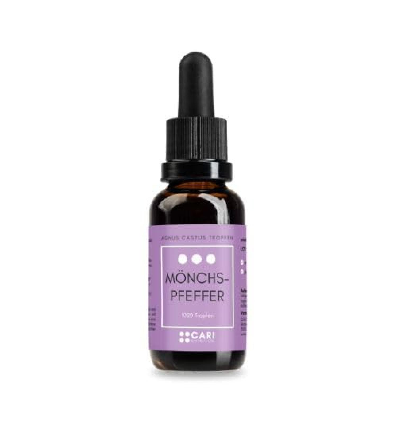 Mnchspepfer Drops 1020 | High Dose Agnus Castus for PMS Menopause & Fertility | Vegan 30ml Liquid Extract | Made in Germany - Buy Online on GoSupps.com