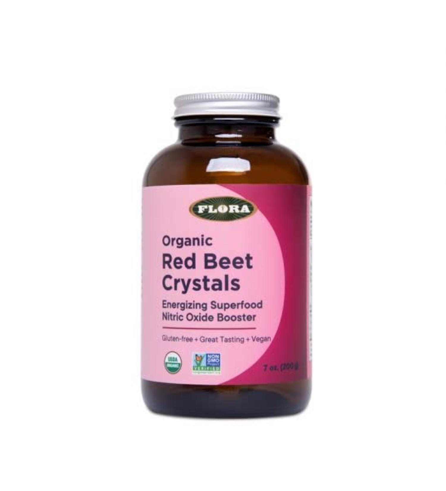 Flora Organic Red Beet Crystals 7 oz - Natural Superfood for Health Boost - Buy Online on GoSupps.com