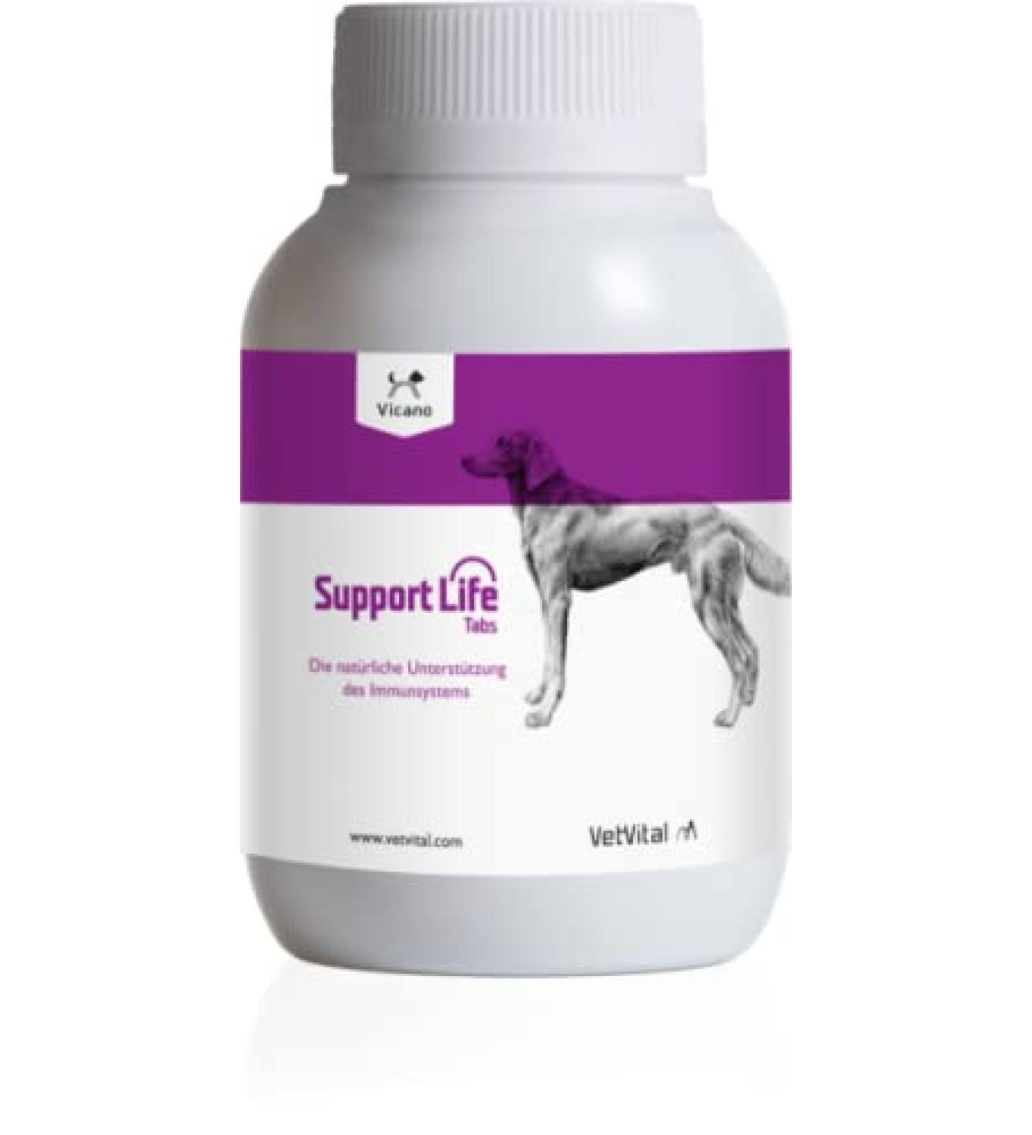 Vetvital Vicano Support Life | 100 Tablets | Dog Supplement for Immune System & Quality of Life - Buy Online on GoSupps.com