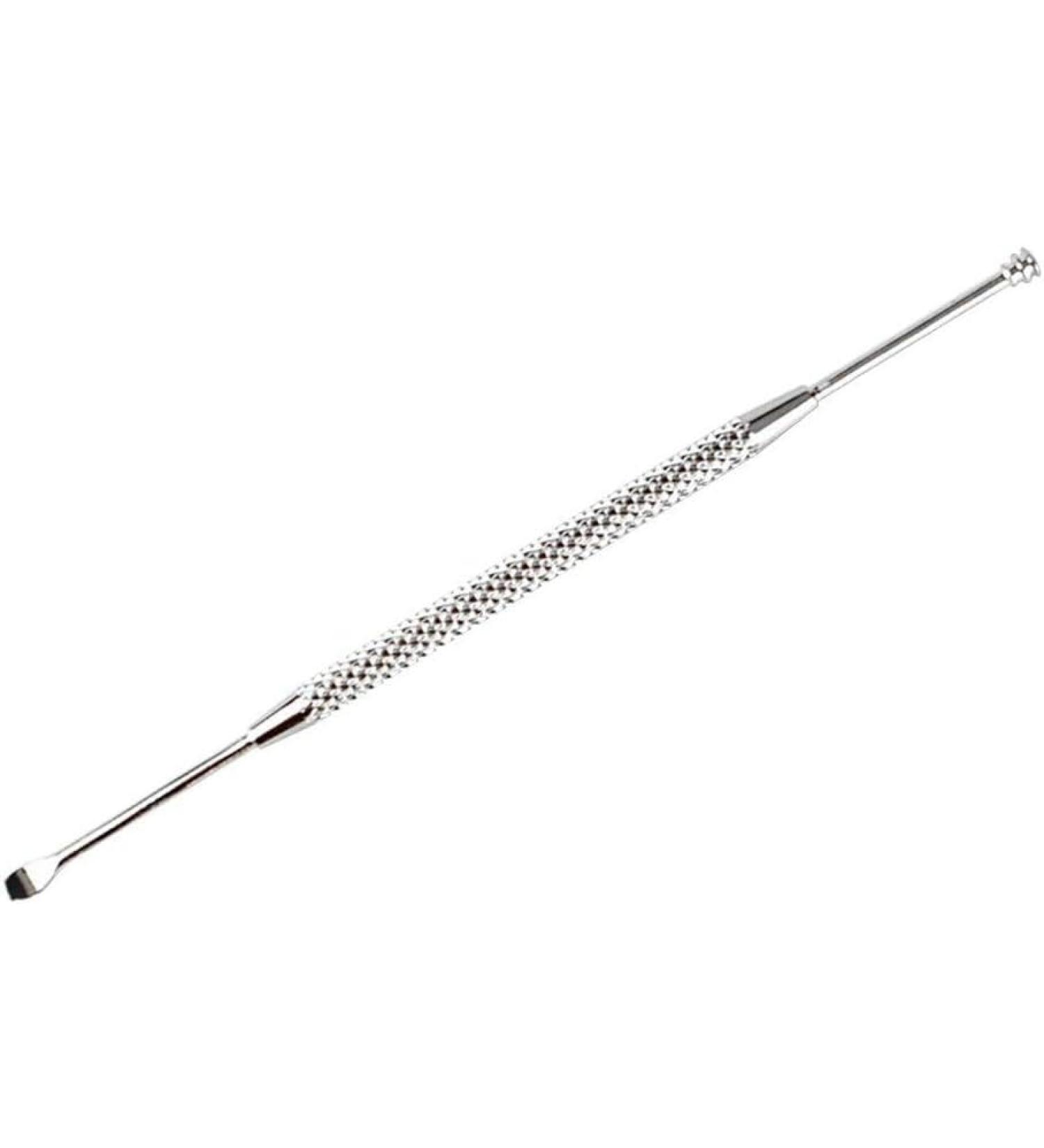 Buy Double-Ended Stainless Steel Ear Wax Remover Tool - Spiral Ear Pick & Spoon for Effective Ear Cleaning - Portable & Durable Ear Wax Removal Solution - Buy Online on GoSupps.com