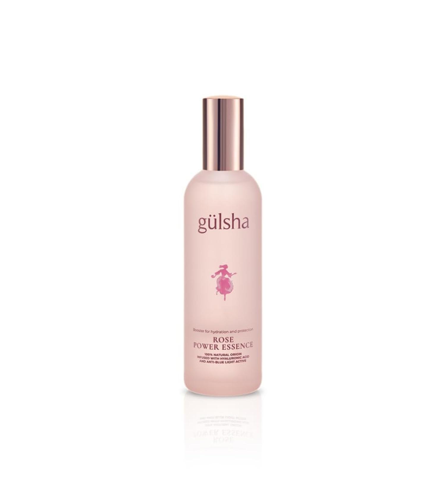 ROSE POWER ESSENCE - 100% Natural Hydration Booster with Rosa Damask & Hyaluronic Acid - Chemical-Free - 100 ml / 3.38 fl oz - Buy Online on GoSupps.com