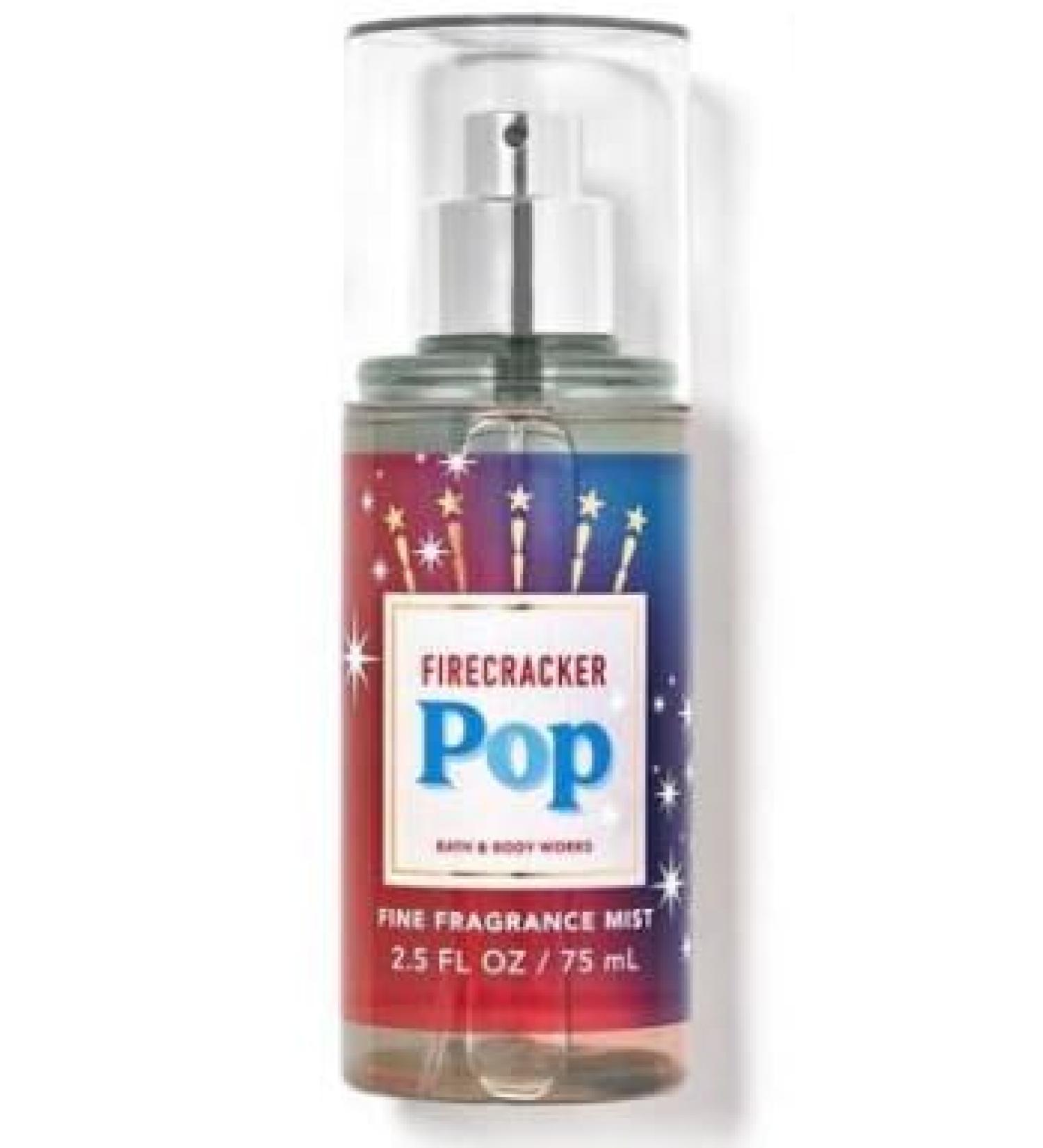 Bath & Body Works Fine Fragrance Mist Travel Size Mini Purse Spray 2.5 Ounce (Firecracker Pop) Firecracker Pop 2.5 Fl Oz (Pack of 1)