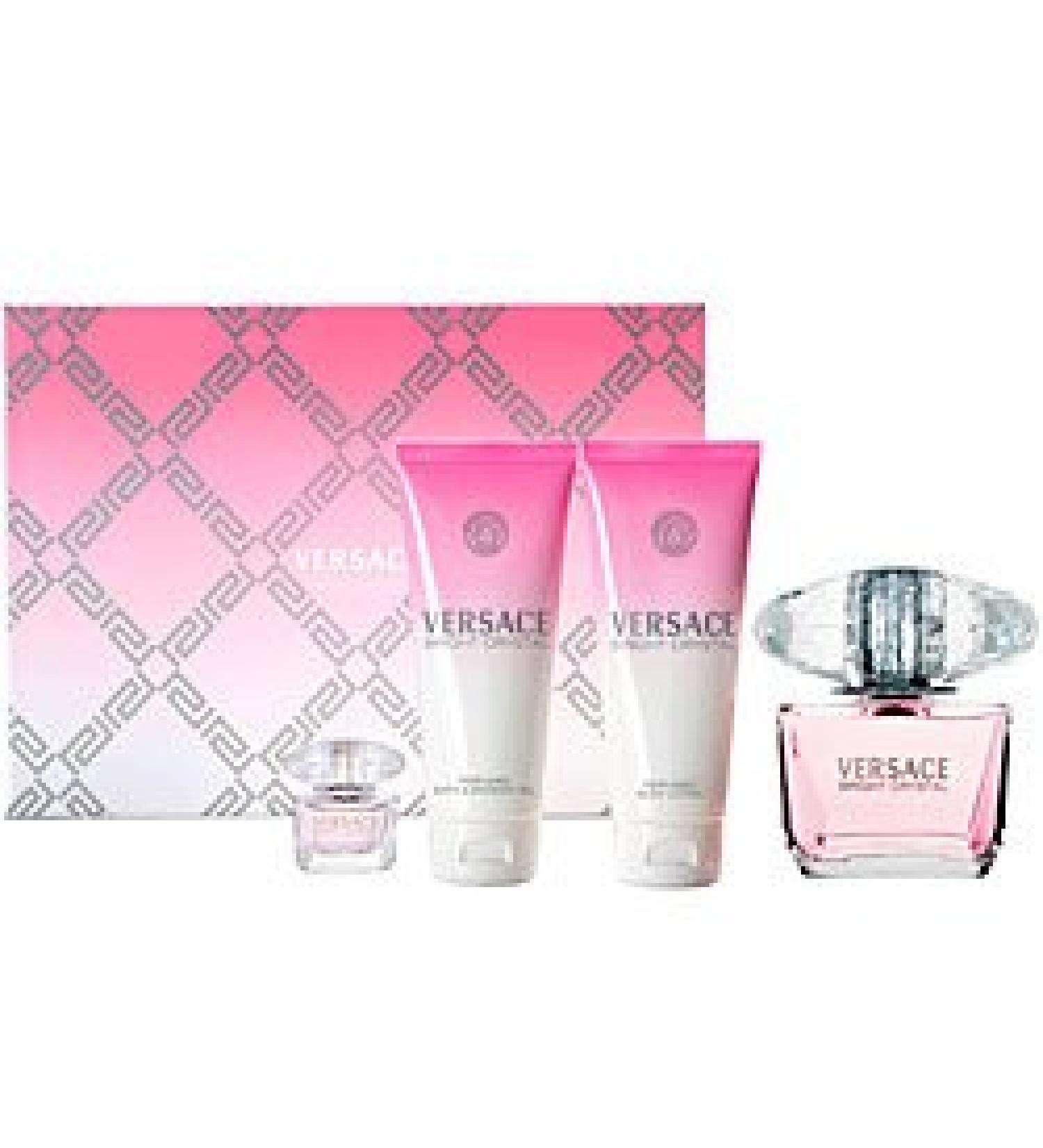 Bright Crystal for Women Gift Set - 3.0 oz EDT Spray + 3.4 oz Body Lotion + 3.4 oz Shower Gel + 0.17 oz EDT Mini