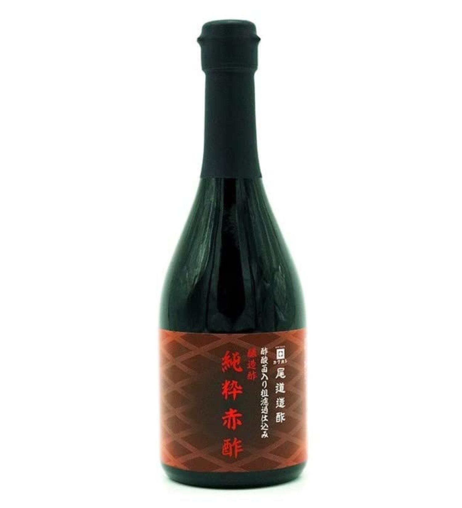 Pure Red Vinegar 17 fl oz - Coarse Filtered & Brewed for Edomae Sushi - Made in Japan - Buy Online on GoSupps.com