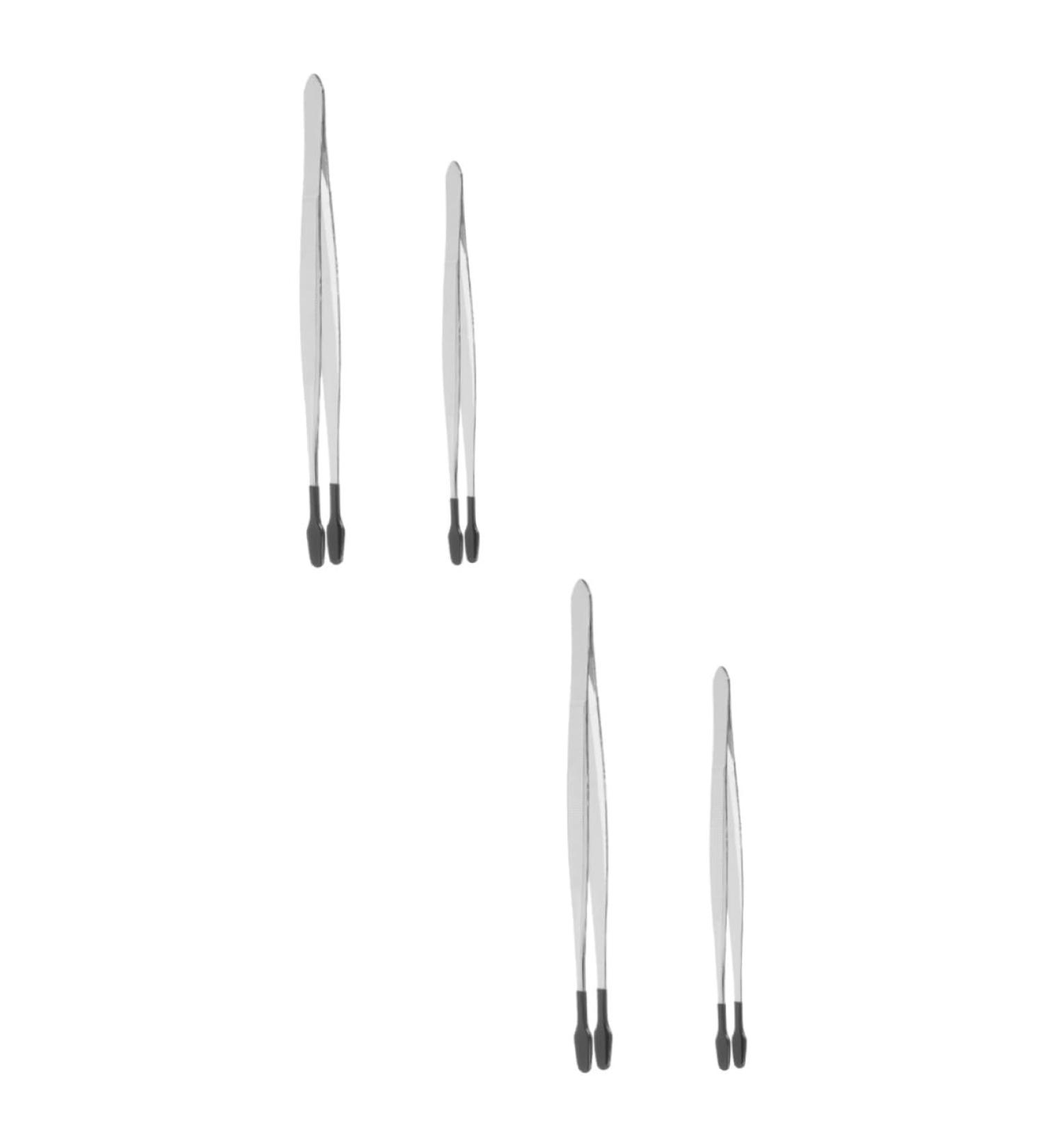 Magiclulu 4-Piece Stamp Clip Brow Tool Set - Stainless Steel Jewelry Tongs Tweezers & Pincer for Jewelry Making | Handicrafts Martensitic - Shop Now! - Buy Online on GoSupps.com