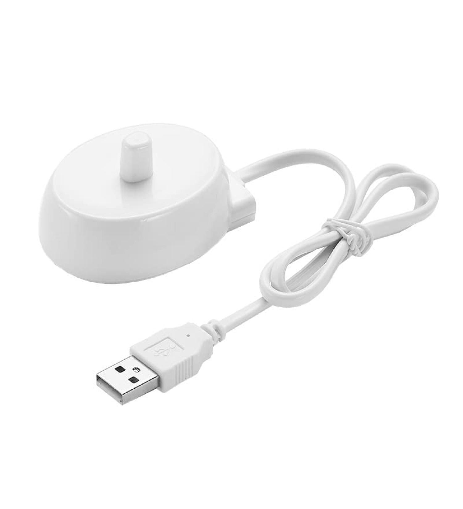 WSNDY Electric USB Toothbrush Charger for Oral b - Inductive Charging Base | Compatible with P2000, P4000, P6000, P7000, D10, D12, D16, D20, D34, POR600 | Universal USB Port Connection - Buy Online on GoSupps.com