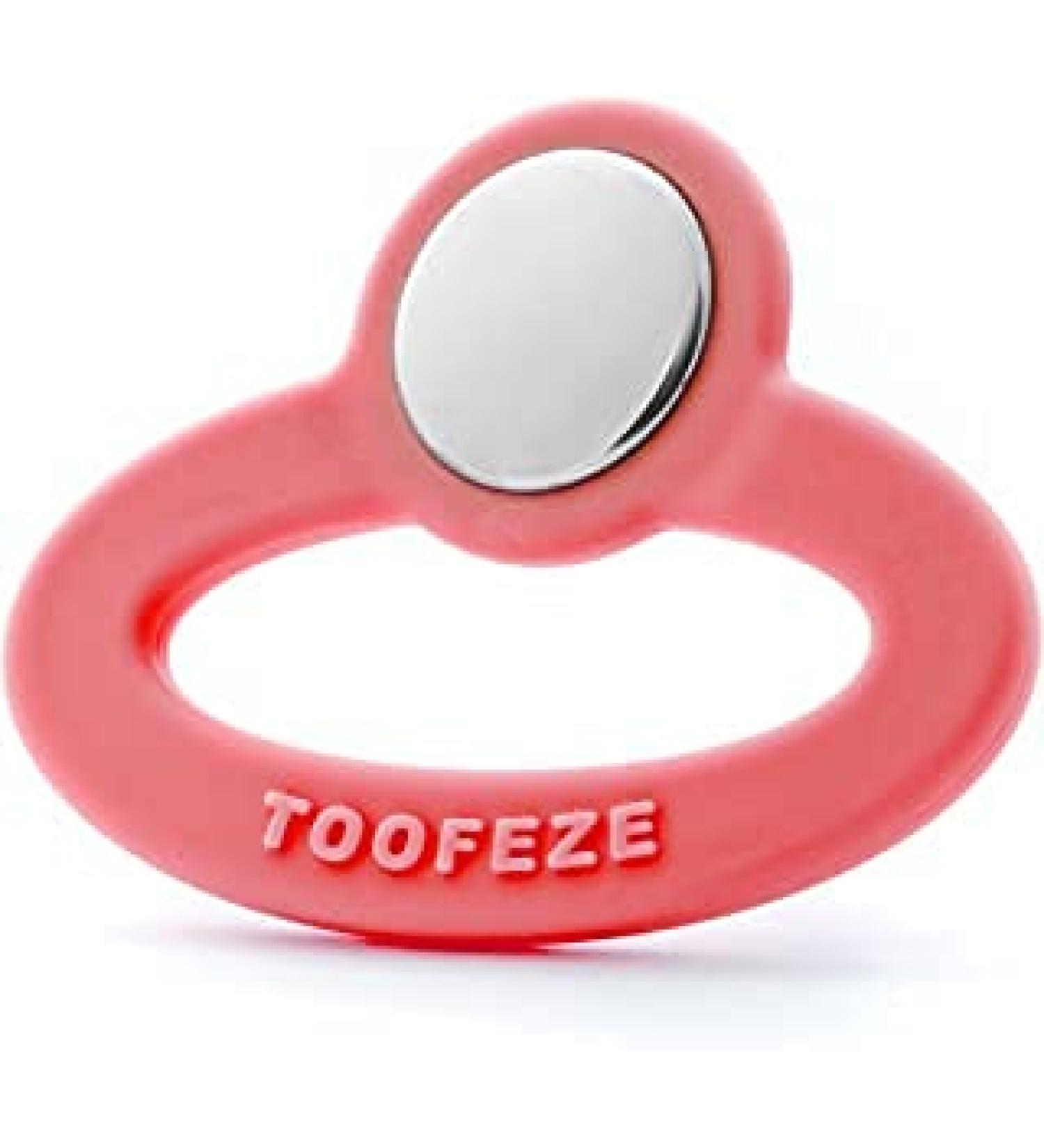 Toofeze Ice Cold Baby Teether Toy   Fast Pain Relief   All Natural Silicone and Stainless   Ages 3 mos+ (Coral Pink) - Buy Online on GoSupps.com