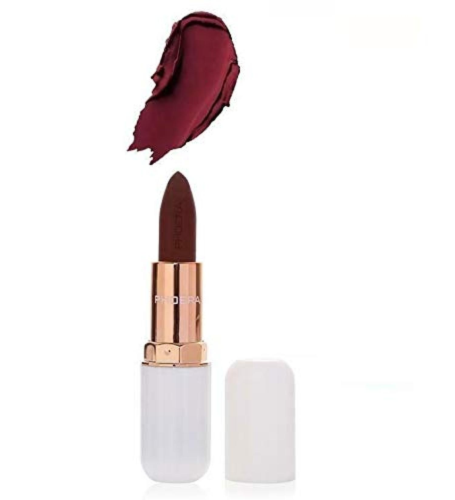 AquaPurity Phoera Absolute Velvet Matte Lipstick - Long Lasting Waterproof Pigment Makeup UK (111 Drama) - Buy Online on GoSupps.com