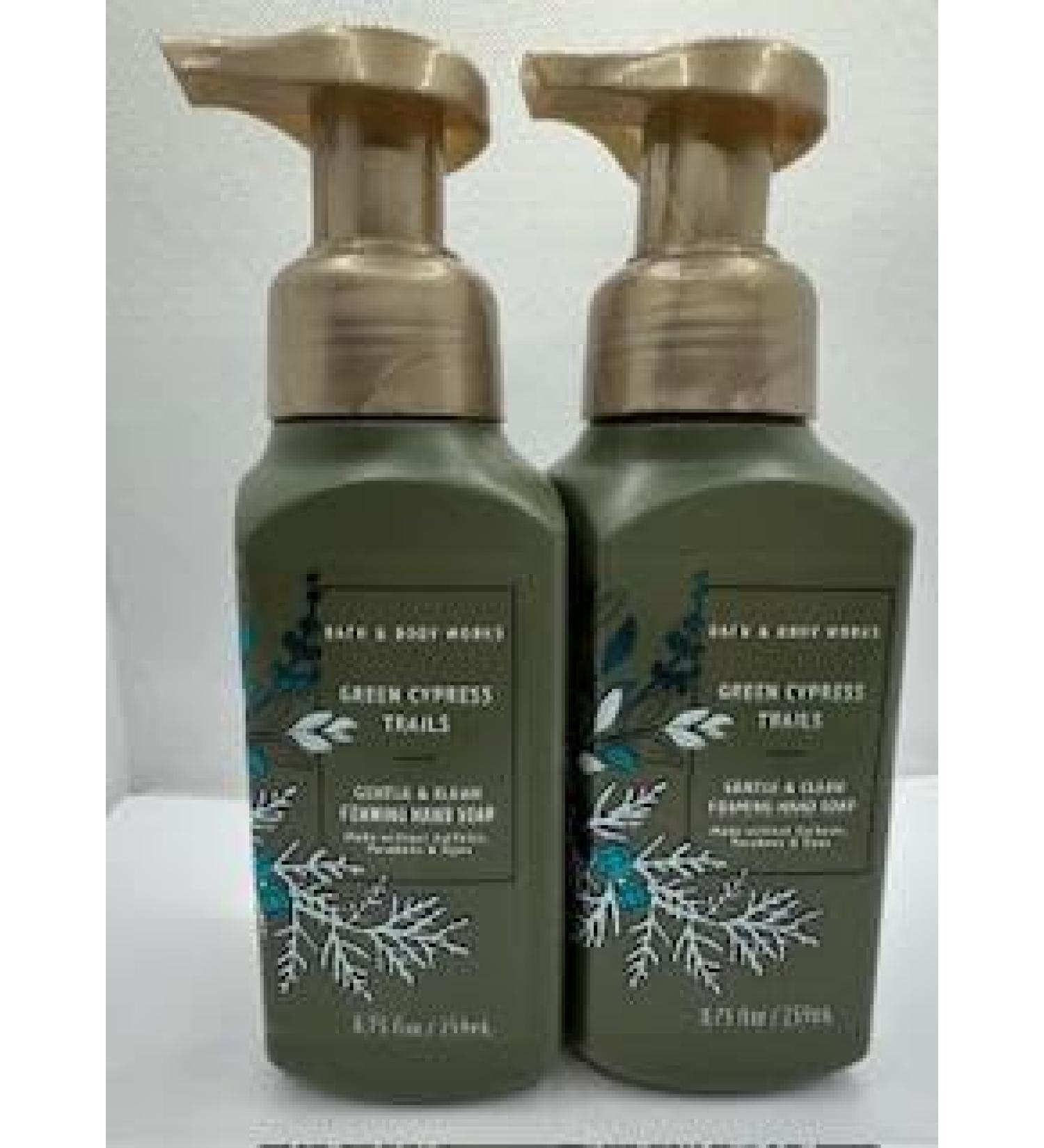 Set of 2 Green Cypress Trails Gentle & Clean Foaming Hand Soap 8.75 Ounce