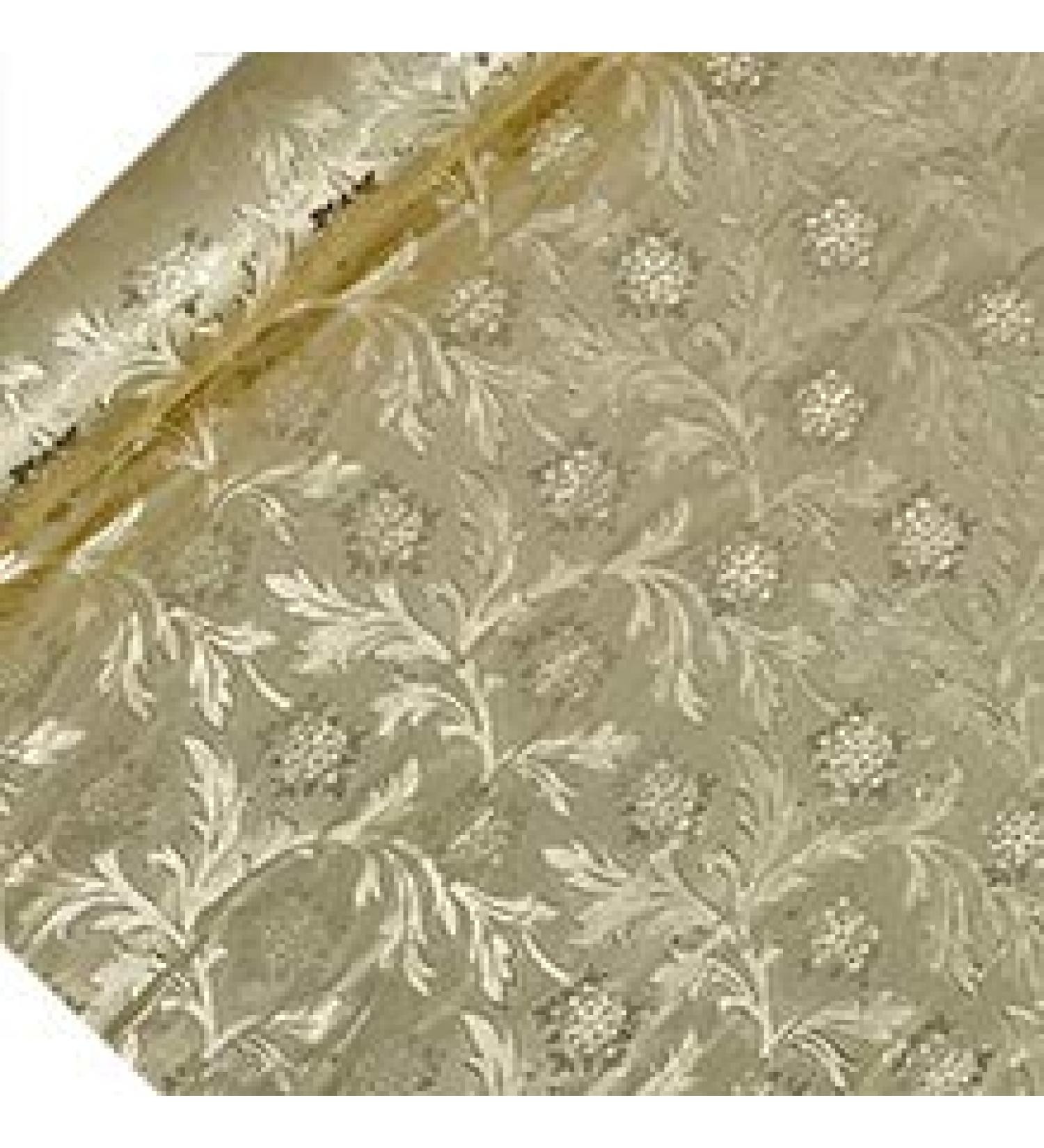 20 X 10 Yds Champagne Polyethylene Embossed Floral Foils
