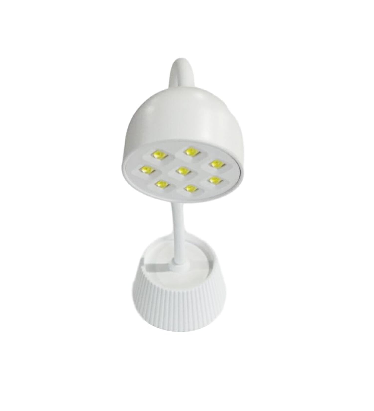 dijiusidy Nail Dryer Flexible Gooseneck Adjustable LED Hands-free Manicure Polish Gel Lamp Lighting Home Fingernail Light Rechargeable - Buy Online on GoSupps.com