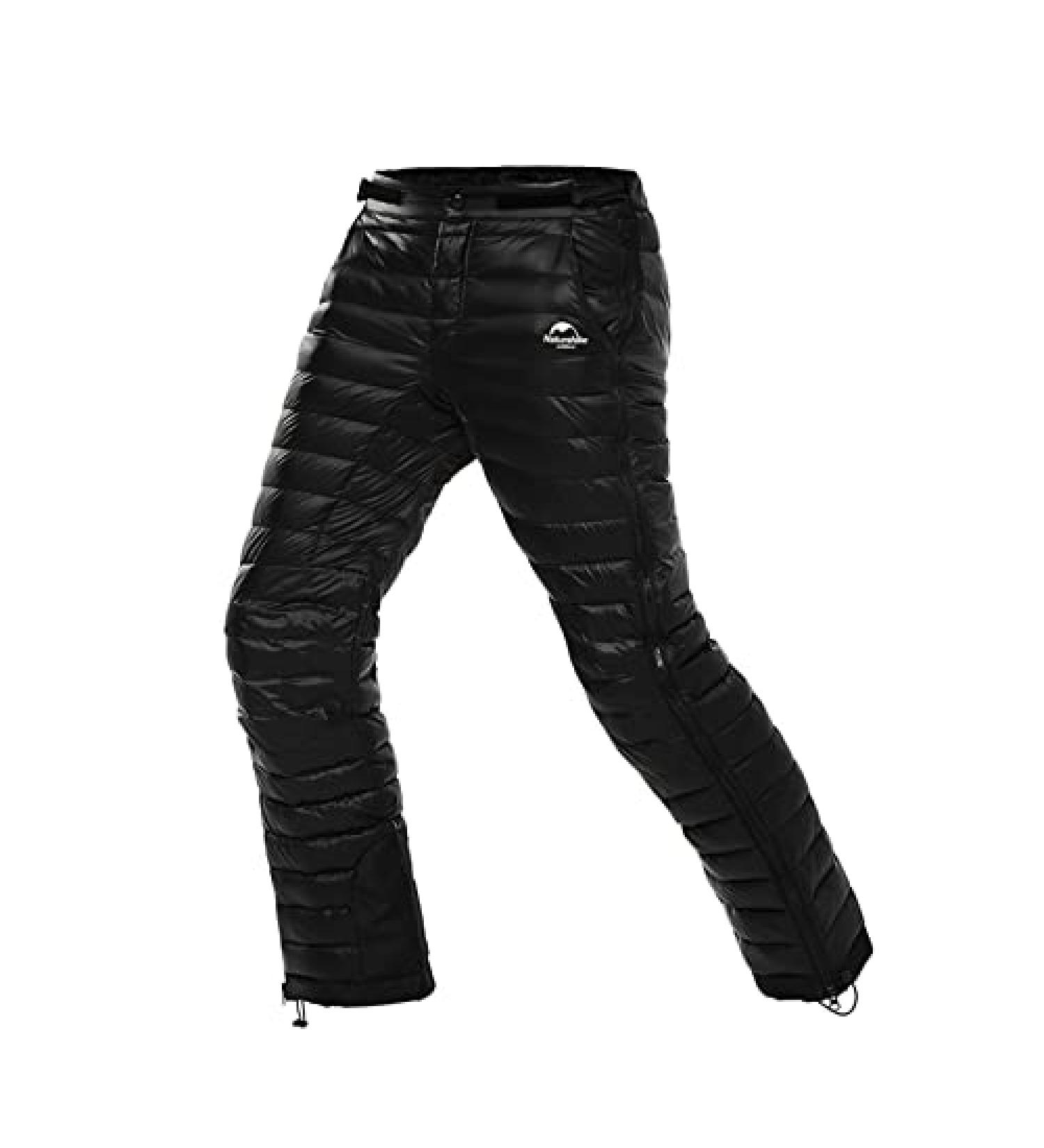 Naturehike Black Goose Down Pants - Ultra Warm Side Zipper - 29W x 19L - Buy Online on GoSupps.com