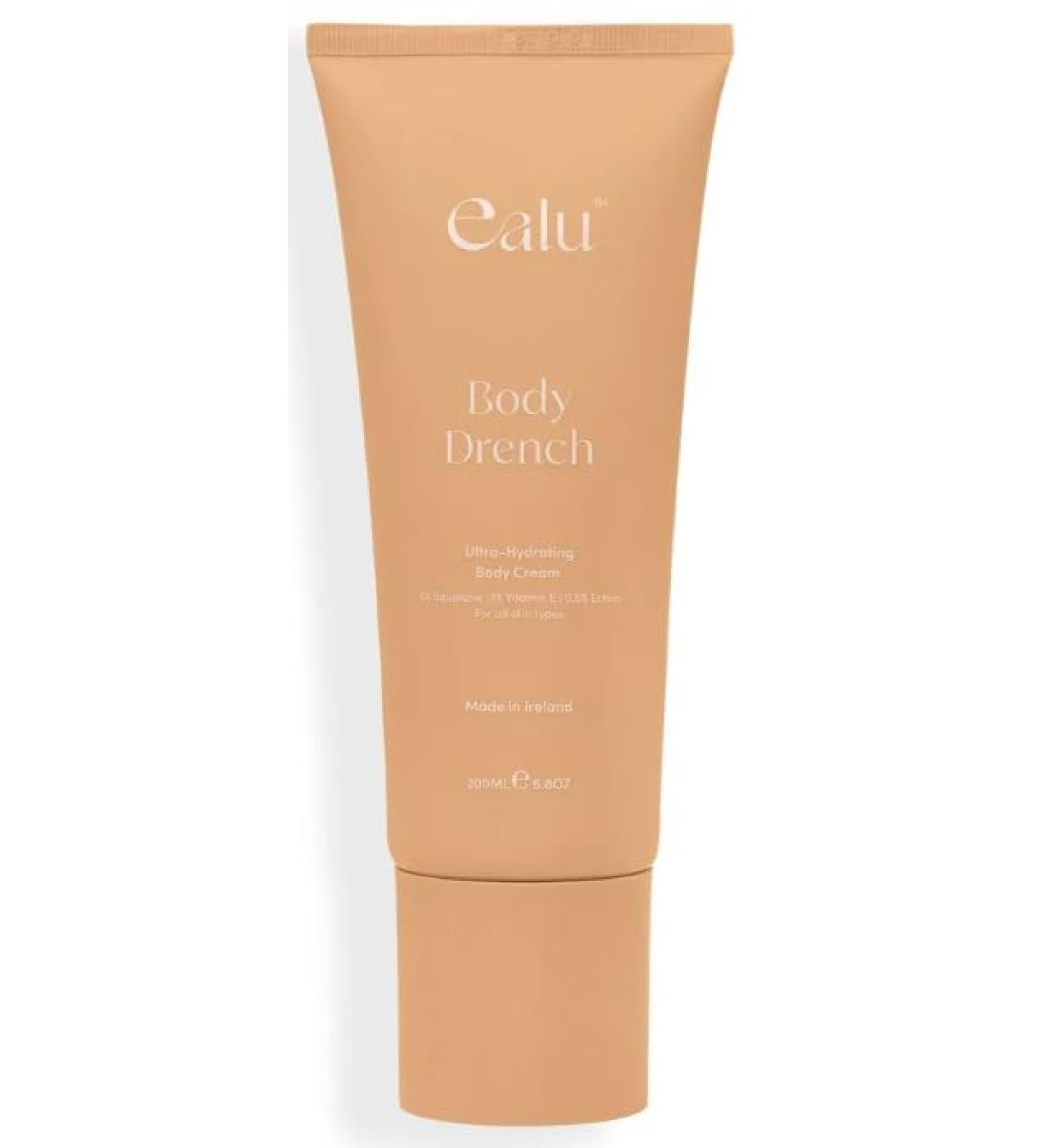 ealu Body Drench Ultra-Hydrating Body Cream Deep Hydration with 5% Squalane Vitamin E & Ectoin Nourishing Jasmine & Coconut Scent Vegan & Cruelty-Free Moments - Buy Online on GoSupps.com