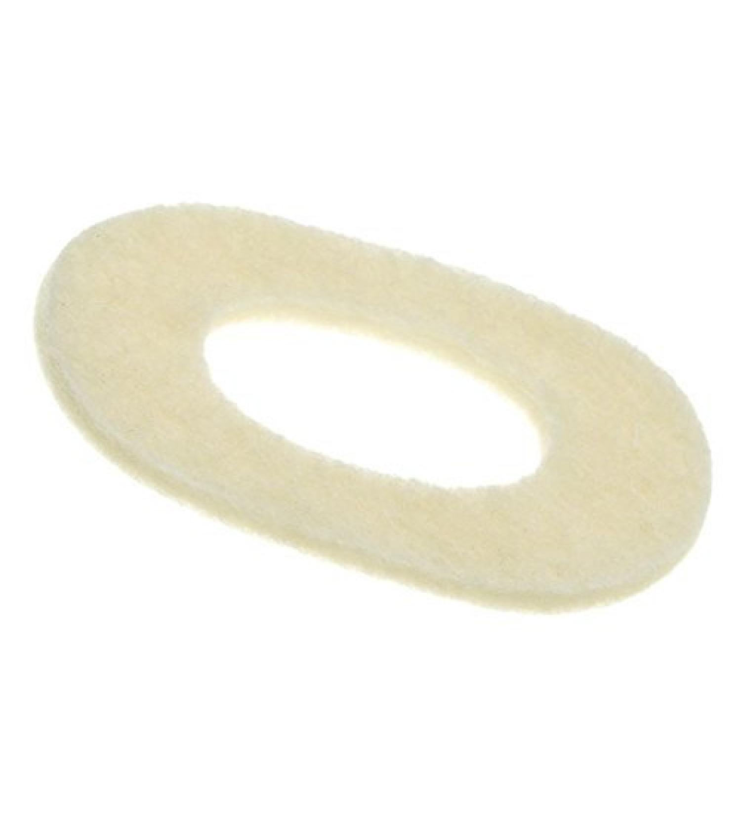 Merino Wool Felt Bunion Oval Pads (x12) - Comfort Cushioning Toe Protection - Hypoallergenic Adhesive