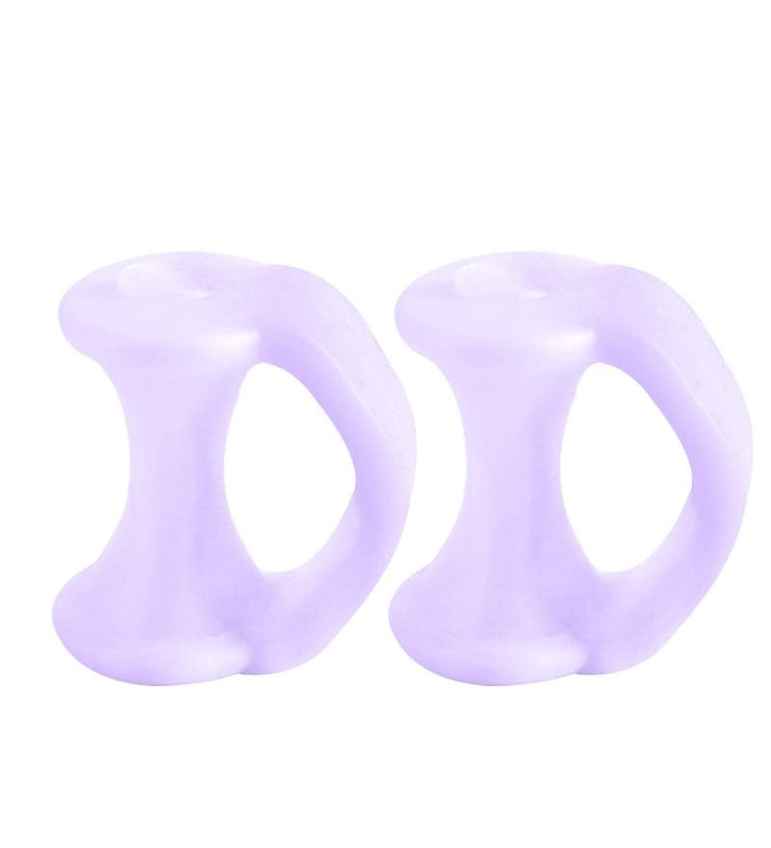 Purple Gel Toe Straightener and Spreader for Crooked Toes, Bunion Corrector, and Corn Relief - One Size - Buy Online on GoSupps.com