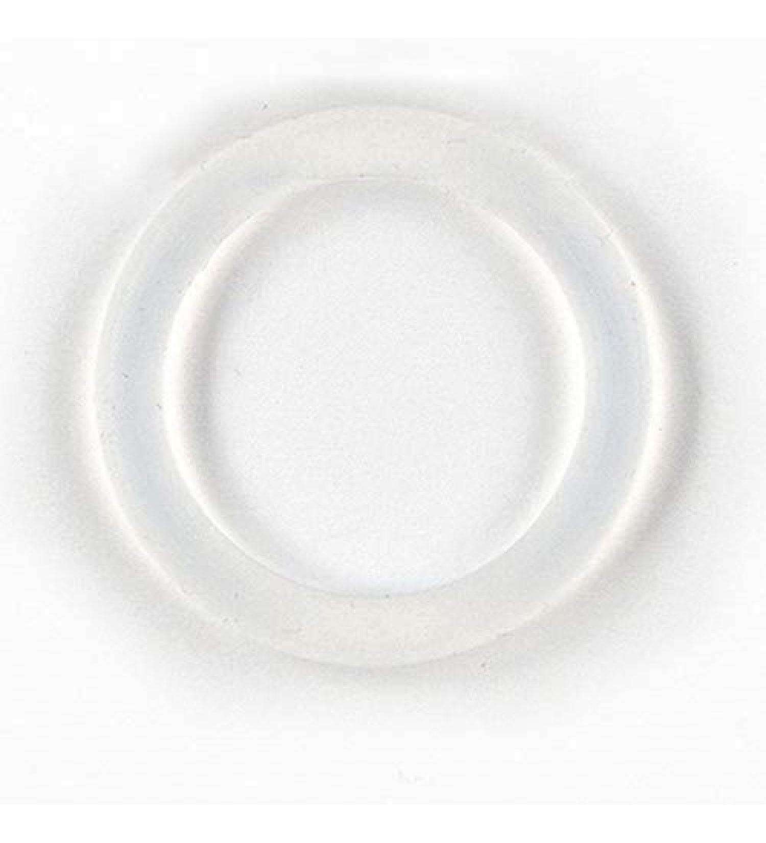 Silicone ring for pacifier chains - silicone adapter transparent