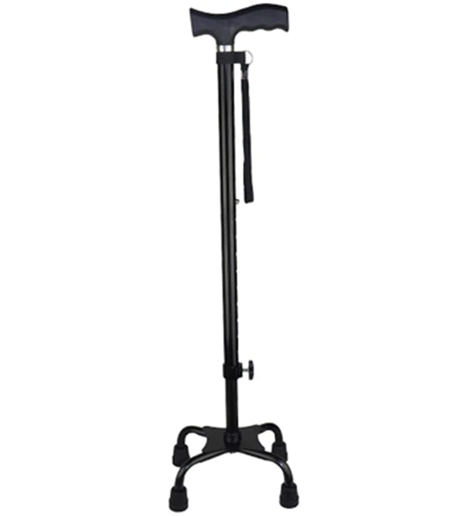 Canes Walking Stick Walking Cane Holder Walking Stick Crutch for Old Man Elderly Telescopic Stable Non Slip Lightweight Height Adjustable with 4 Feets Black Walking Stick - Buy Online on GoSupps.com