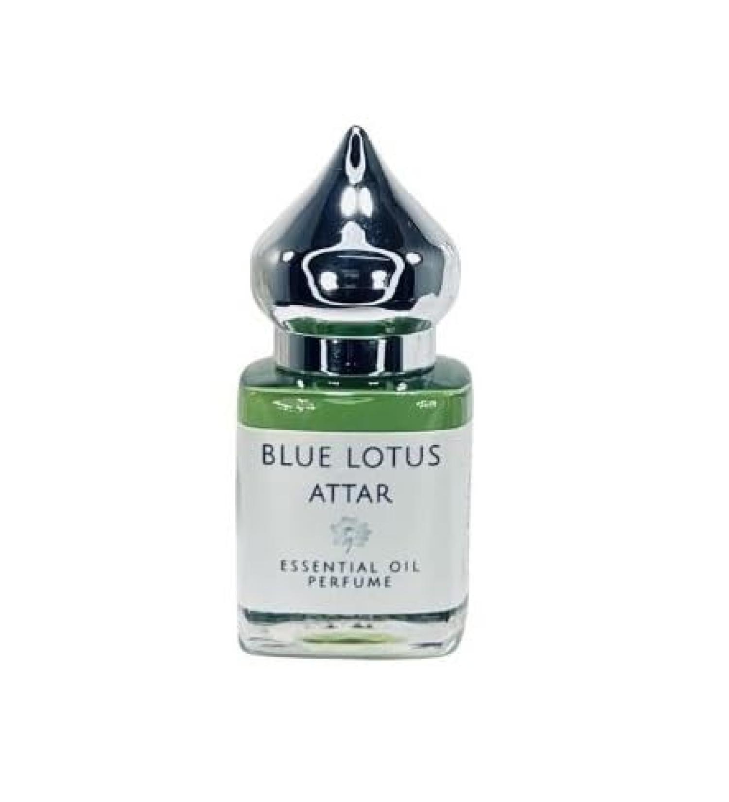 Buy Blue Lotus Attar | Natural Vegan Essential Oil Perfume - 15ml | Alcohol Gluten Phthalate & Paraben Free - Buy Online on GoSupps.com