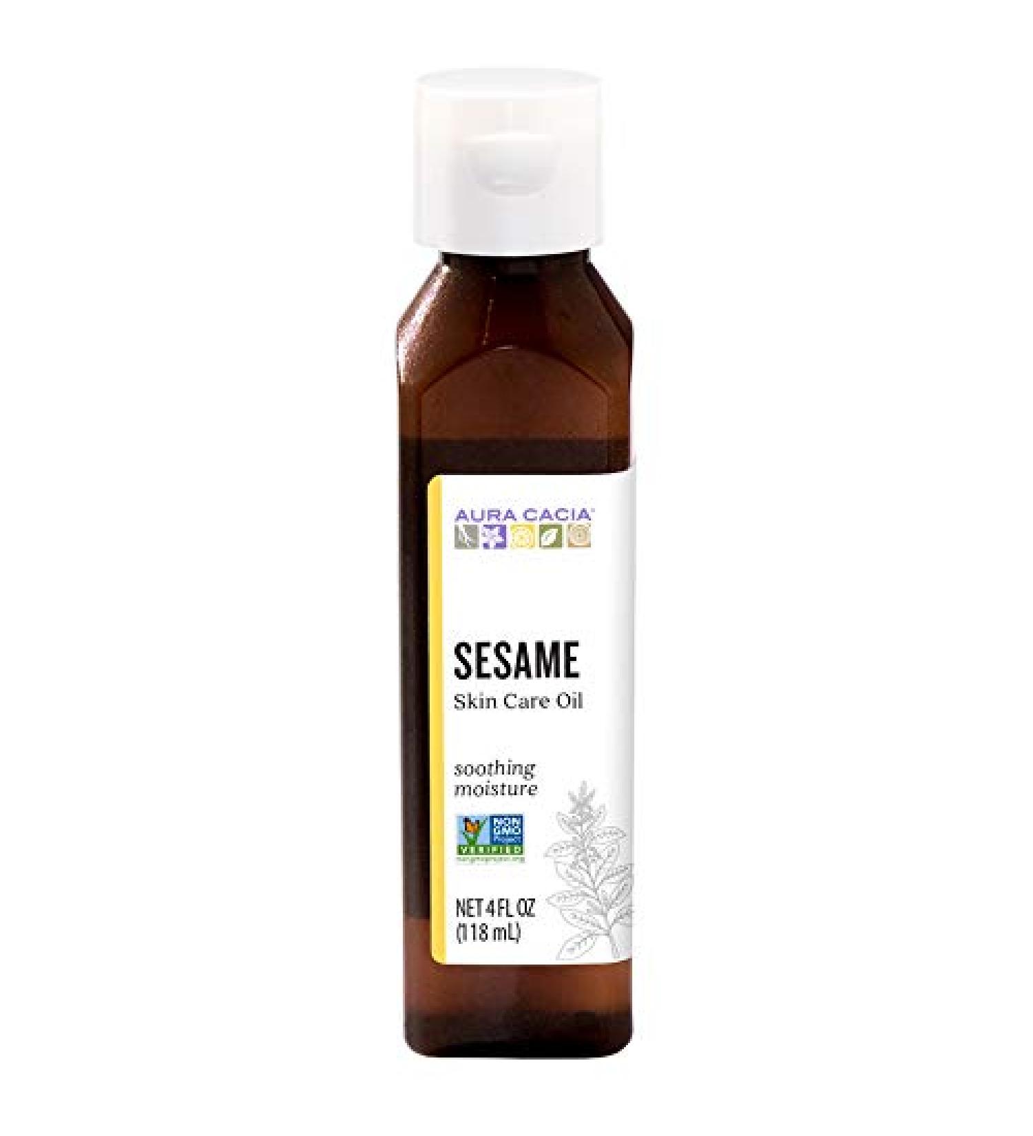 Aura Cacia Pure Essential Oils - Protecting Sesame Skin Care Oil 4 fl oz - Buy Online on GoSupps.com