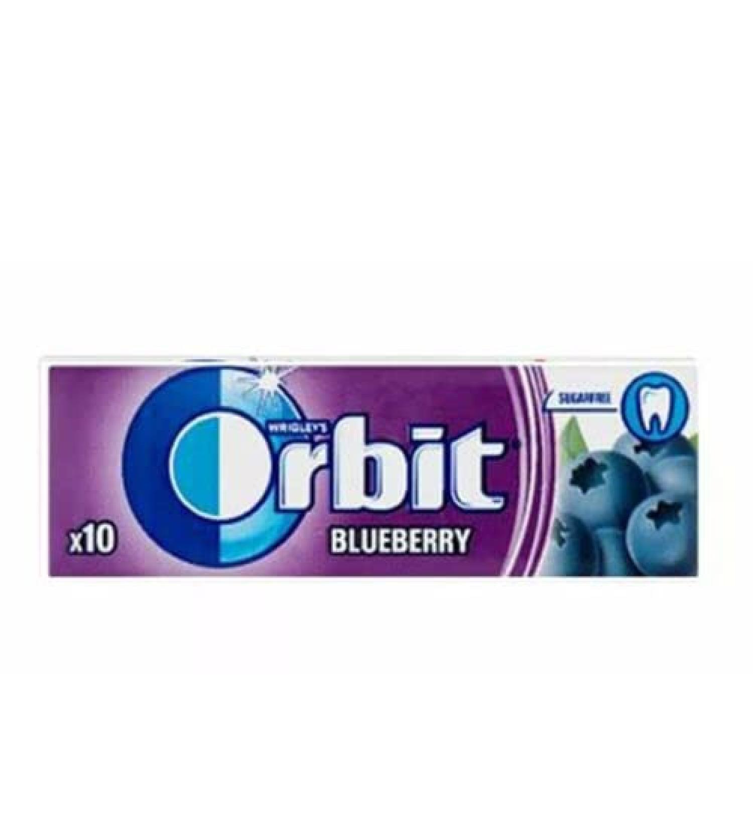2 Full Packs of WRIGLEY'S Orbit Chewing Gum (60 Single Packs) Blueberry