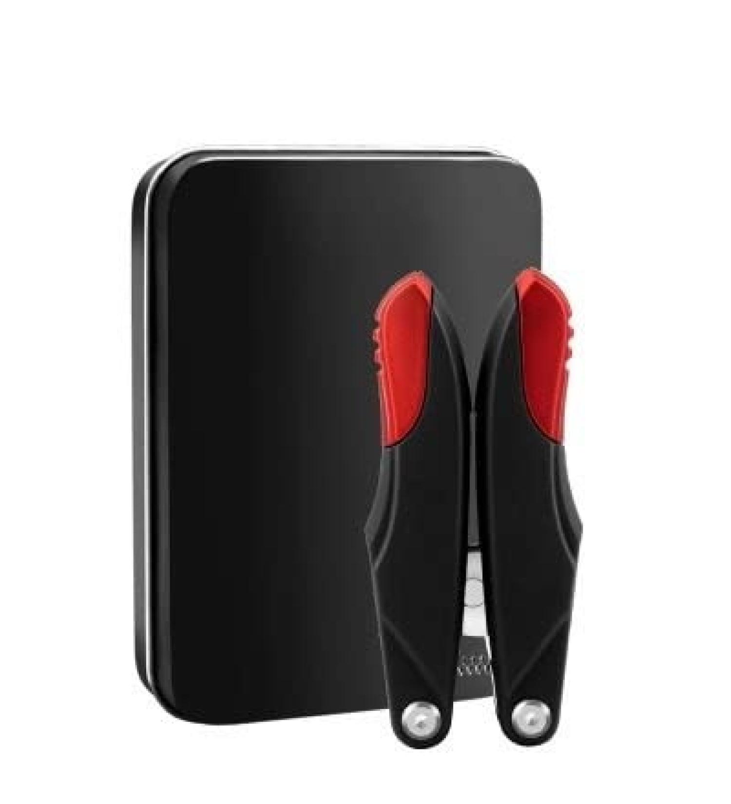 CHJHJKG Nail Clippers (Beauty) Fold Nail Art Cuticle Nipper Edge Cutter Manicure Scissor Plier Portable Tool Pedicure Toenail(Black gift box) - Buy Online on GoSupps.com