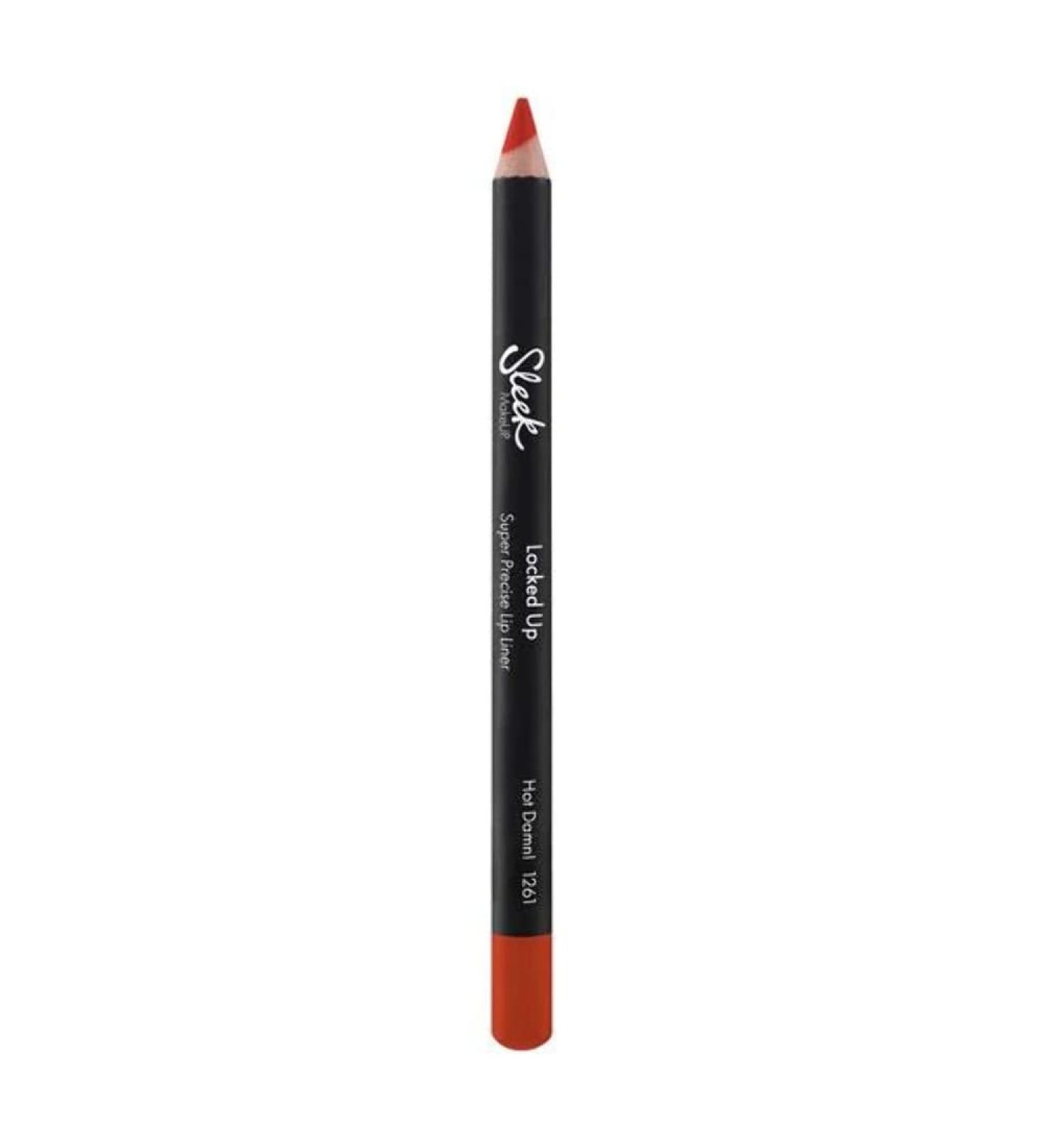 Sleek MakeUP Locked Up Super Precise Lip Liner in Hot Damn! - Long Lasting & Super Pigmented (Red Orange) - 1.79g - Buy Online on GoSupps.com