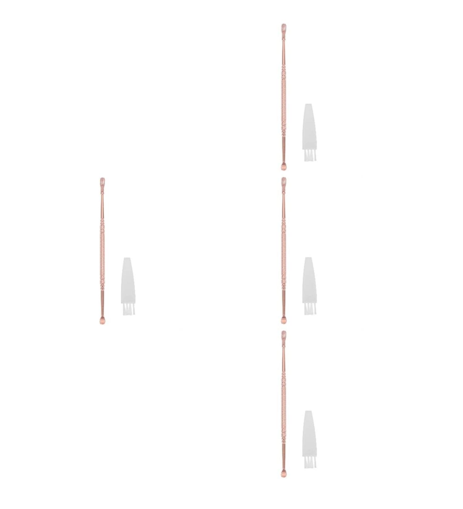 FRCOLOR 4pcs Spiral Ear Spoon - Reusable Ear Cleaner & Compact Earwax Remover | Dual Use Tool in Rose Gold - Buy Online on GoSupps.com