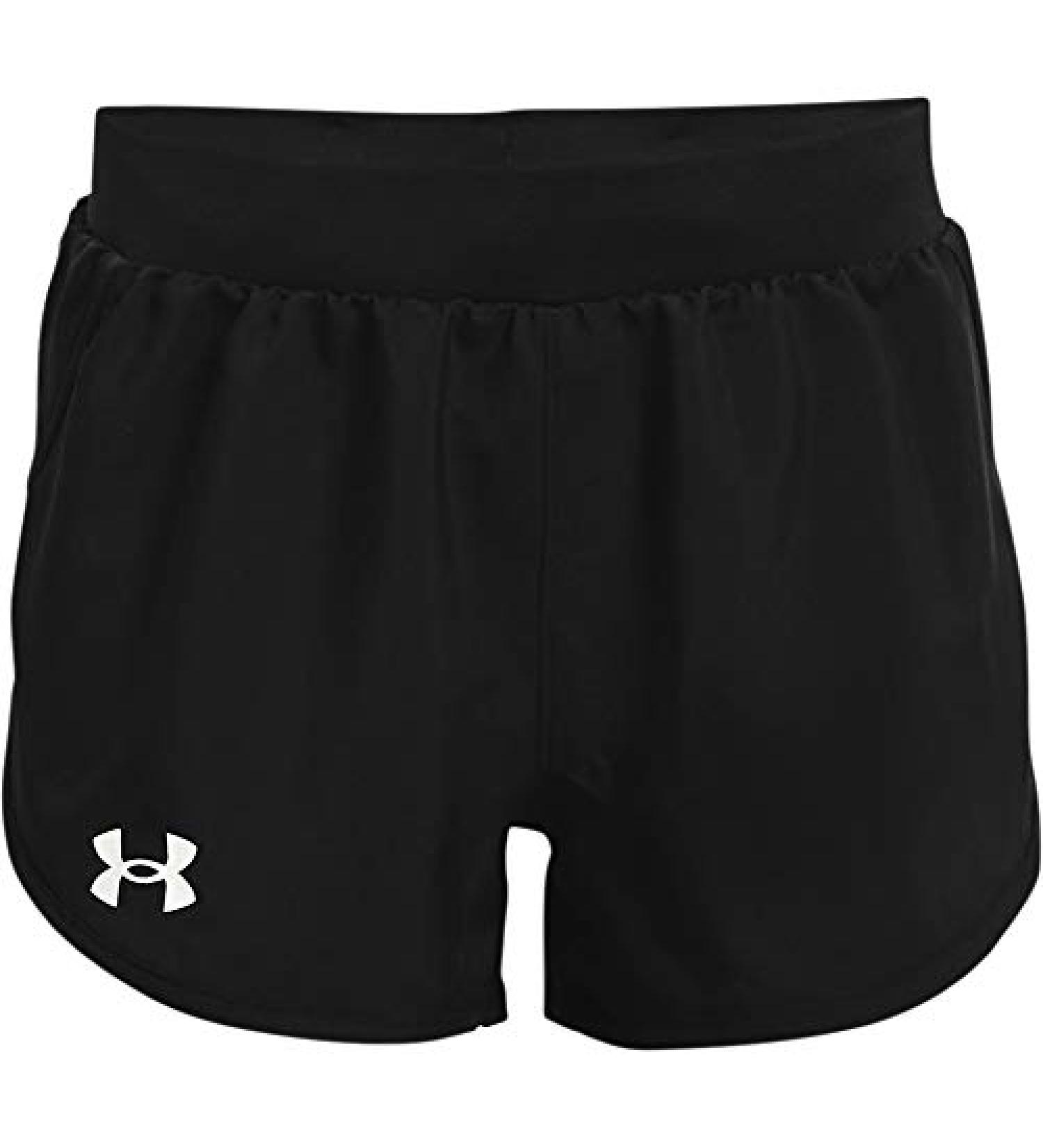 Under Armour Girls' Fly by Shorts - Black/White - Medium - Buy Online on GoSupps.com