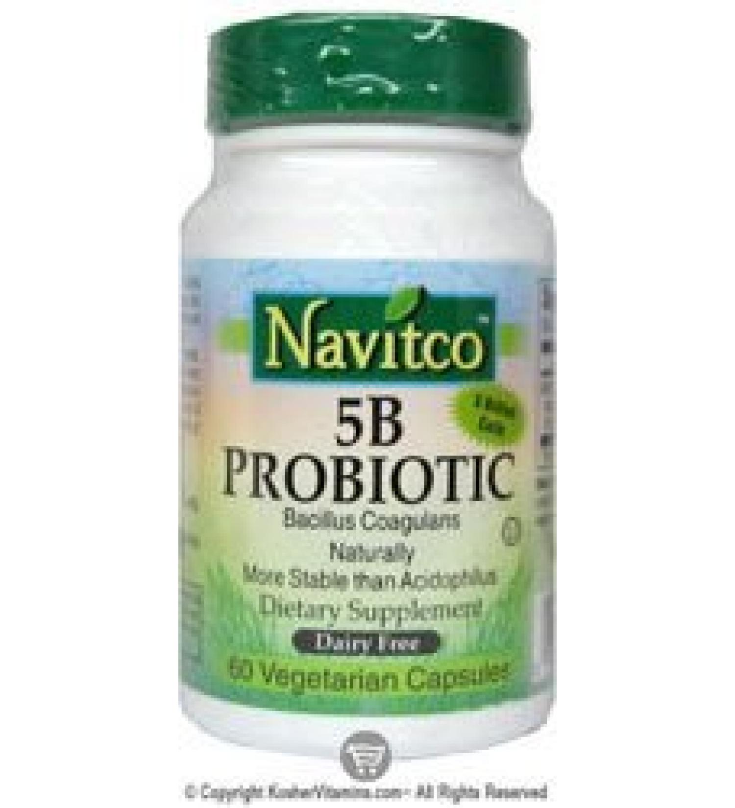 5B 5 Billion Probiotic - 60 Vegetarian Capsules 60 Count (Pack of 1)