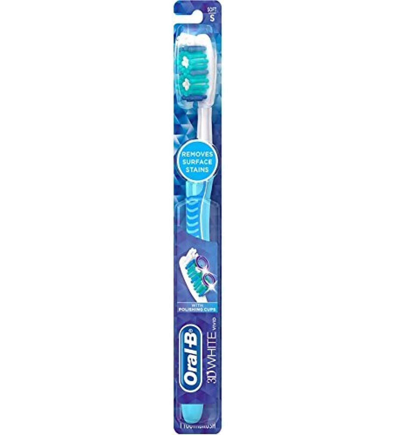 Oral-B 3D White Advantage Soft Vivid Toothbrush 1 ea (Pack of 12)