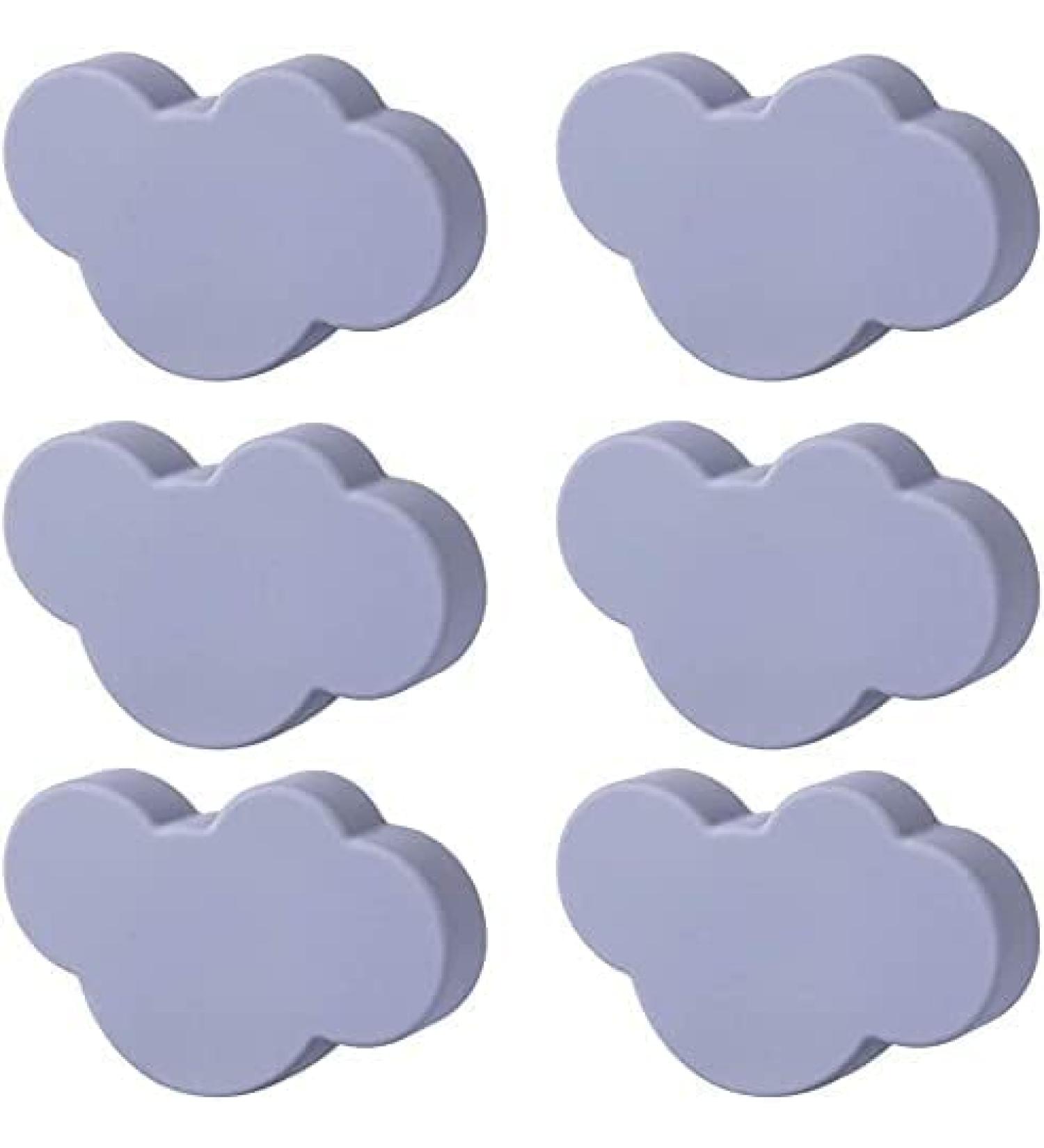 Yiletkc 6-Set Cartoon Soft Rubber Furniture Buttons for Kids Cute Cabinet Handles for Children's Rooms - Buy Online on GoSupps.com