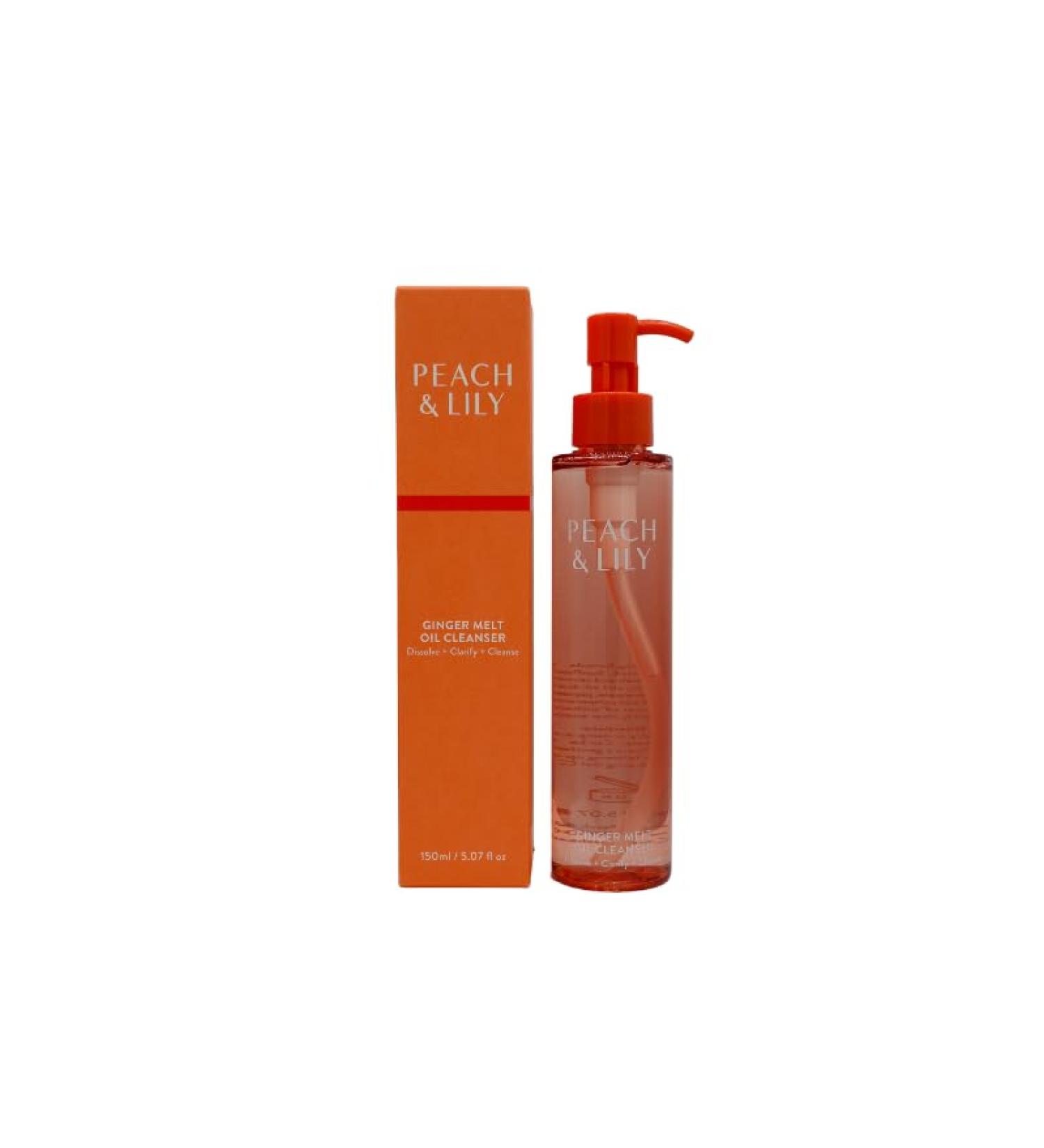 Peach & Lily Ginger Melt Oil Cleanser - Vegan Cruelty-Free Makeup Remover for All Skin Types | 5.07 fl. oz. - Shop Internationally - Buy Online on GoSupps.com